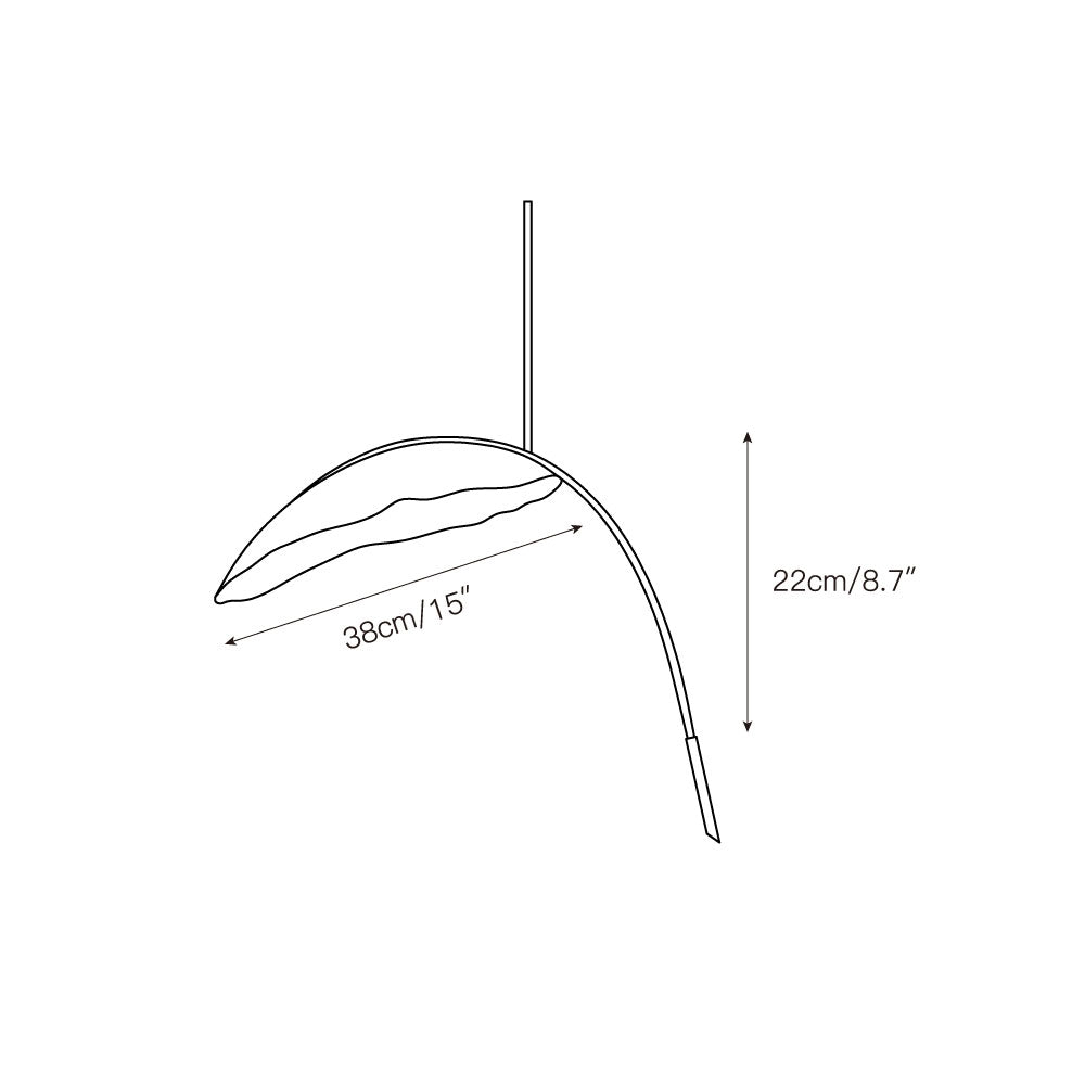Rauduvyu Modern Minimalist Leaf Black Chandelier - Letslighting
