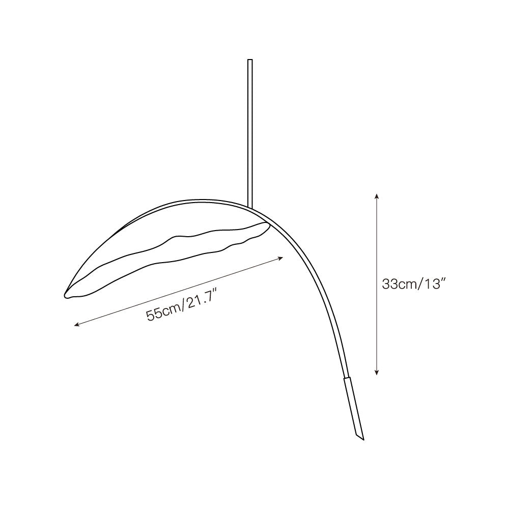 Rauduvyu Modern Minimalist Leaf Black Chandelier - Letslighting