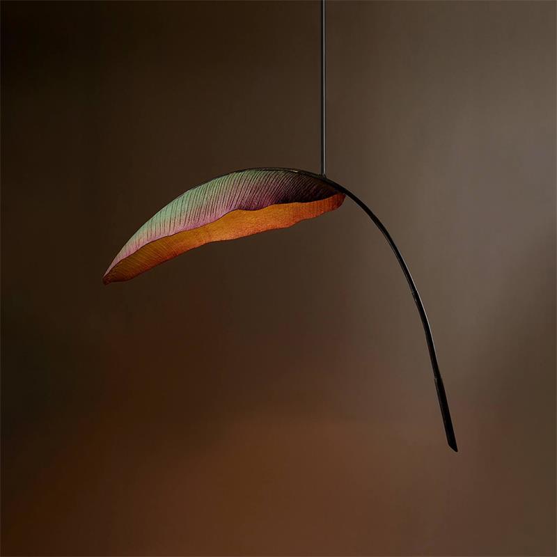 Rauduvyu Modern Minimalist Leaf Black Chandelier - Letslighting