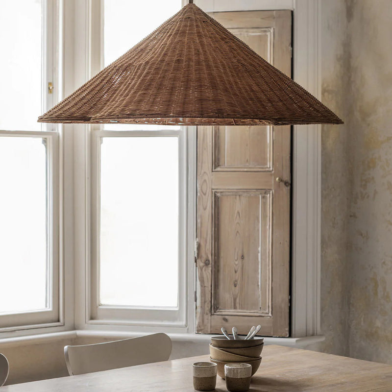 Ritta Vintage Rattan Pendant Light Living Room Bedroom - Letslighting