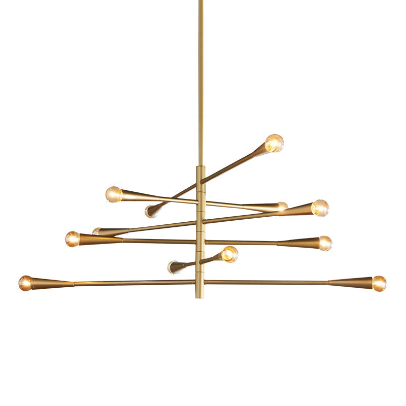 Sifuvyu Modern Minimalist Brass Chandelier - Letslighting