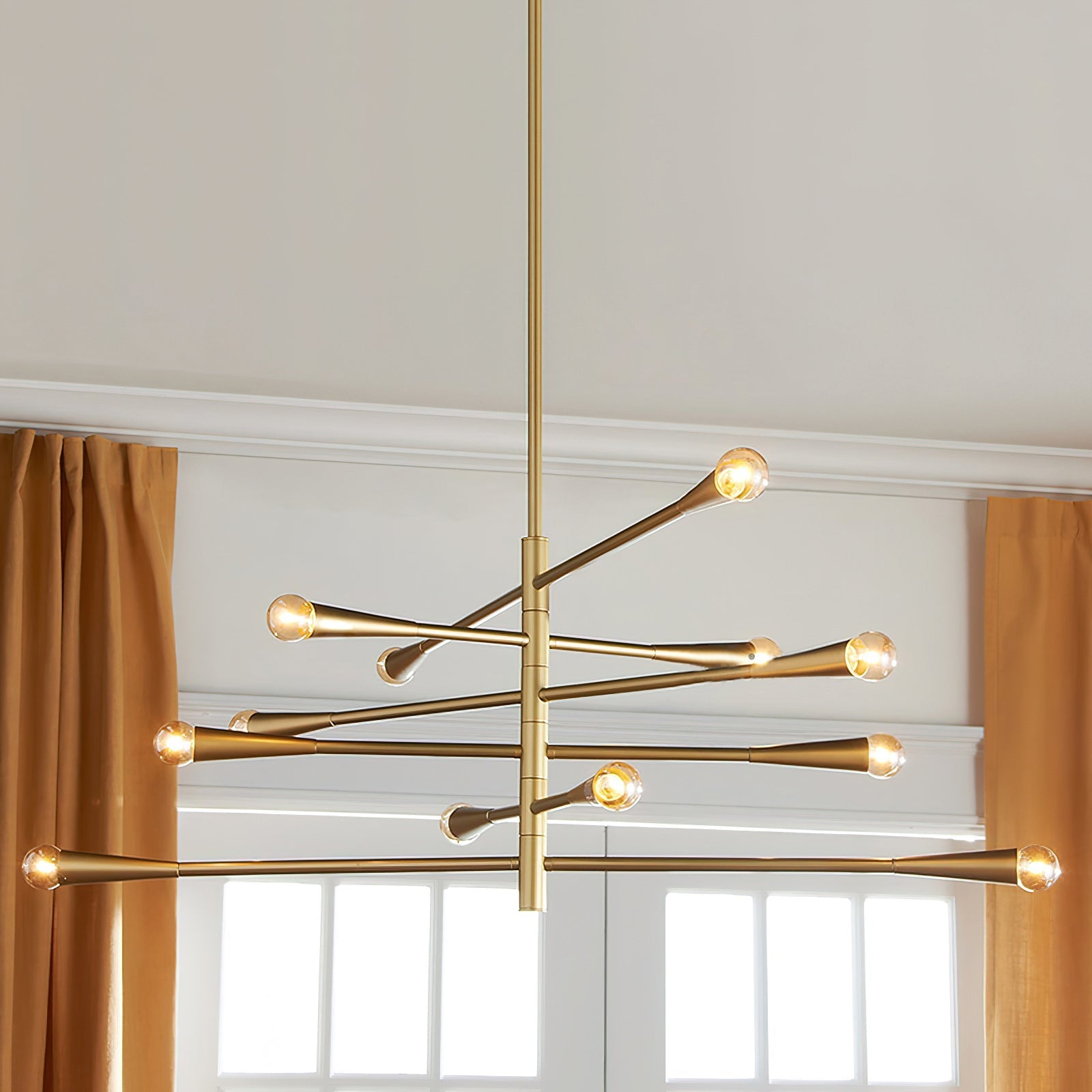 Sifuvyu Modern Minimalist Brass Chandelier - Letslighting