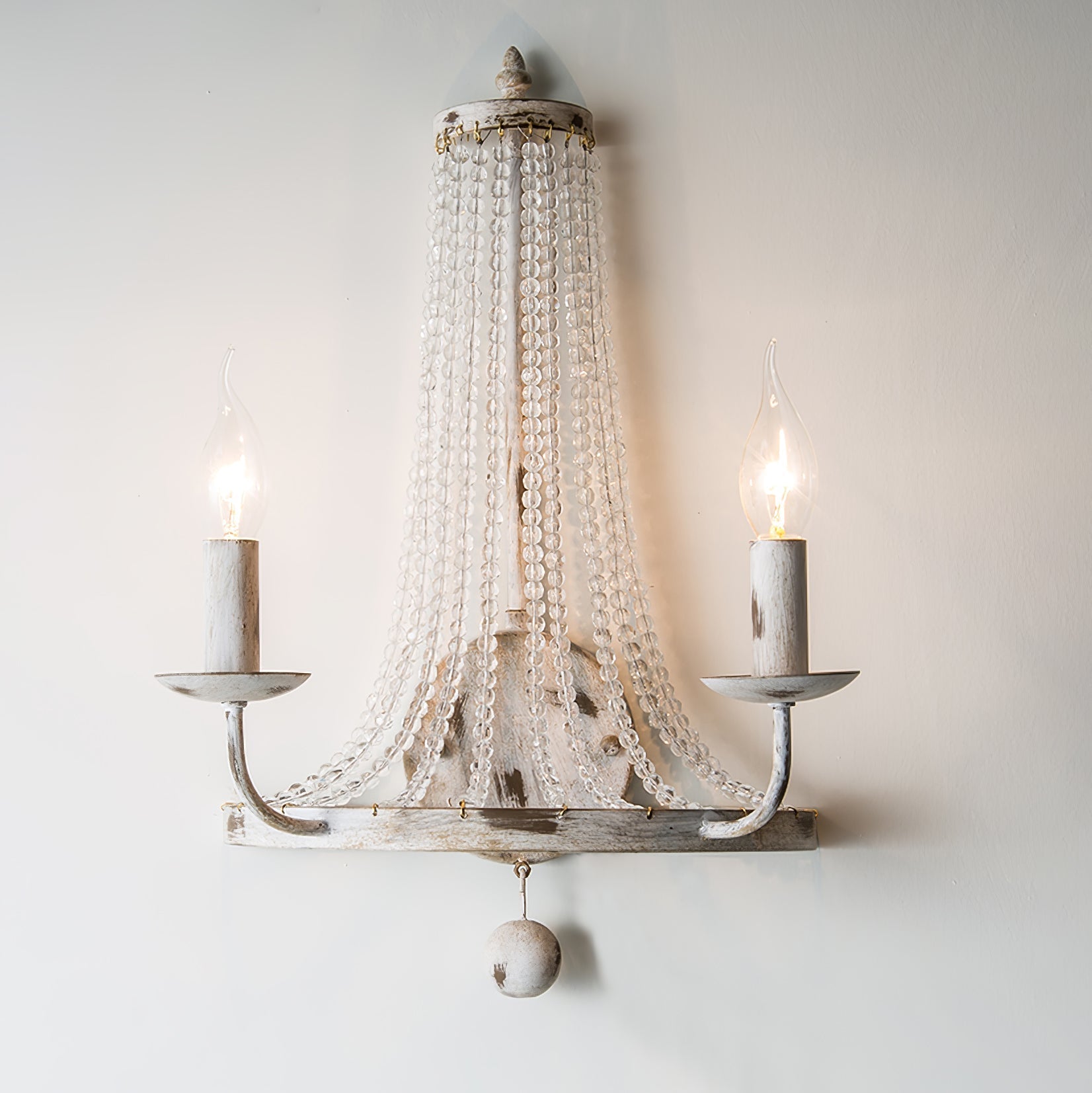 Arvela Vintage Industrial Crystal Wall Lamp - Letslighting