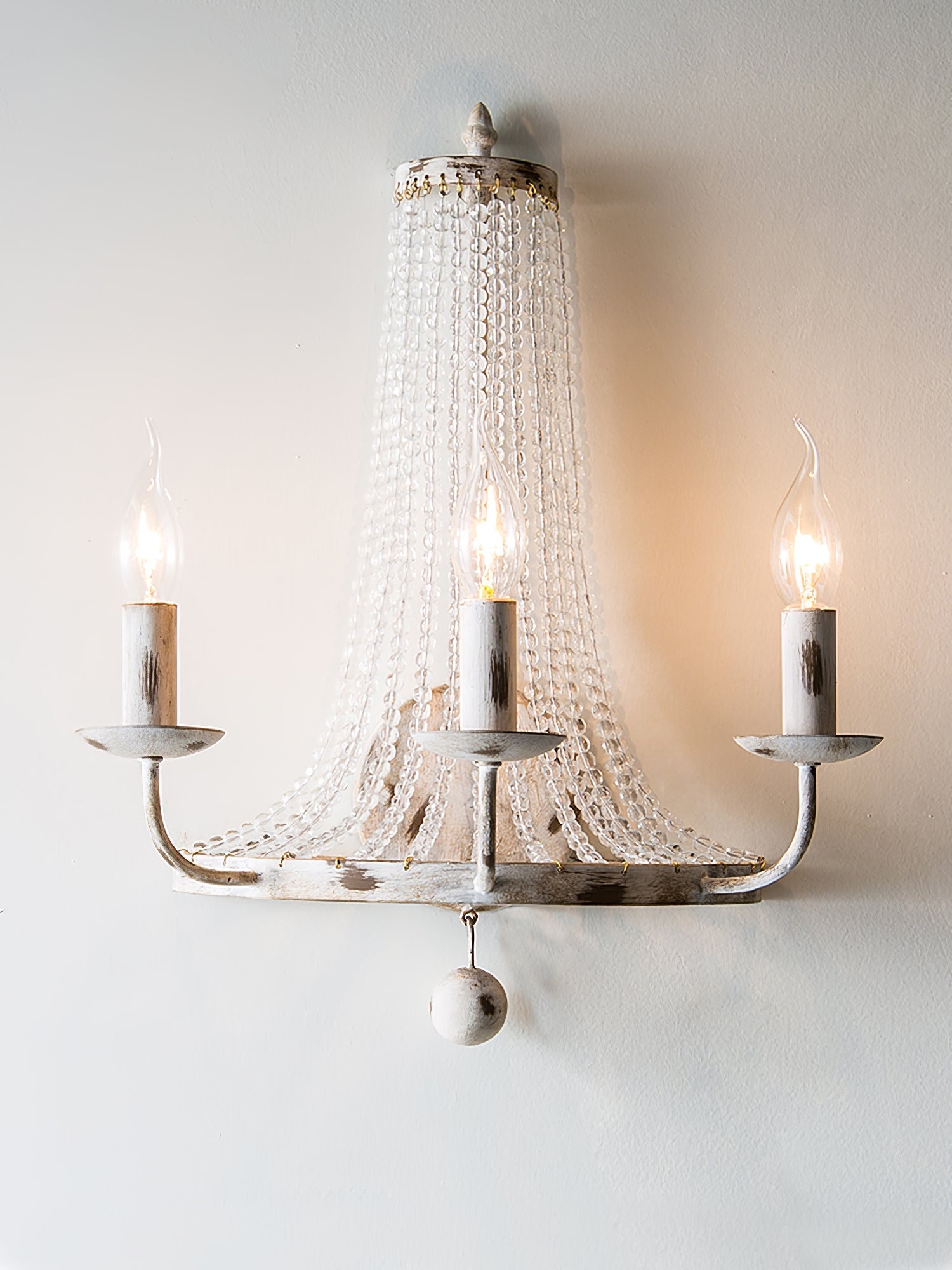 Arvela Vintage Industrial Crystal Wall Lamp - Letslighting