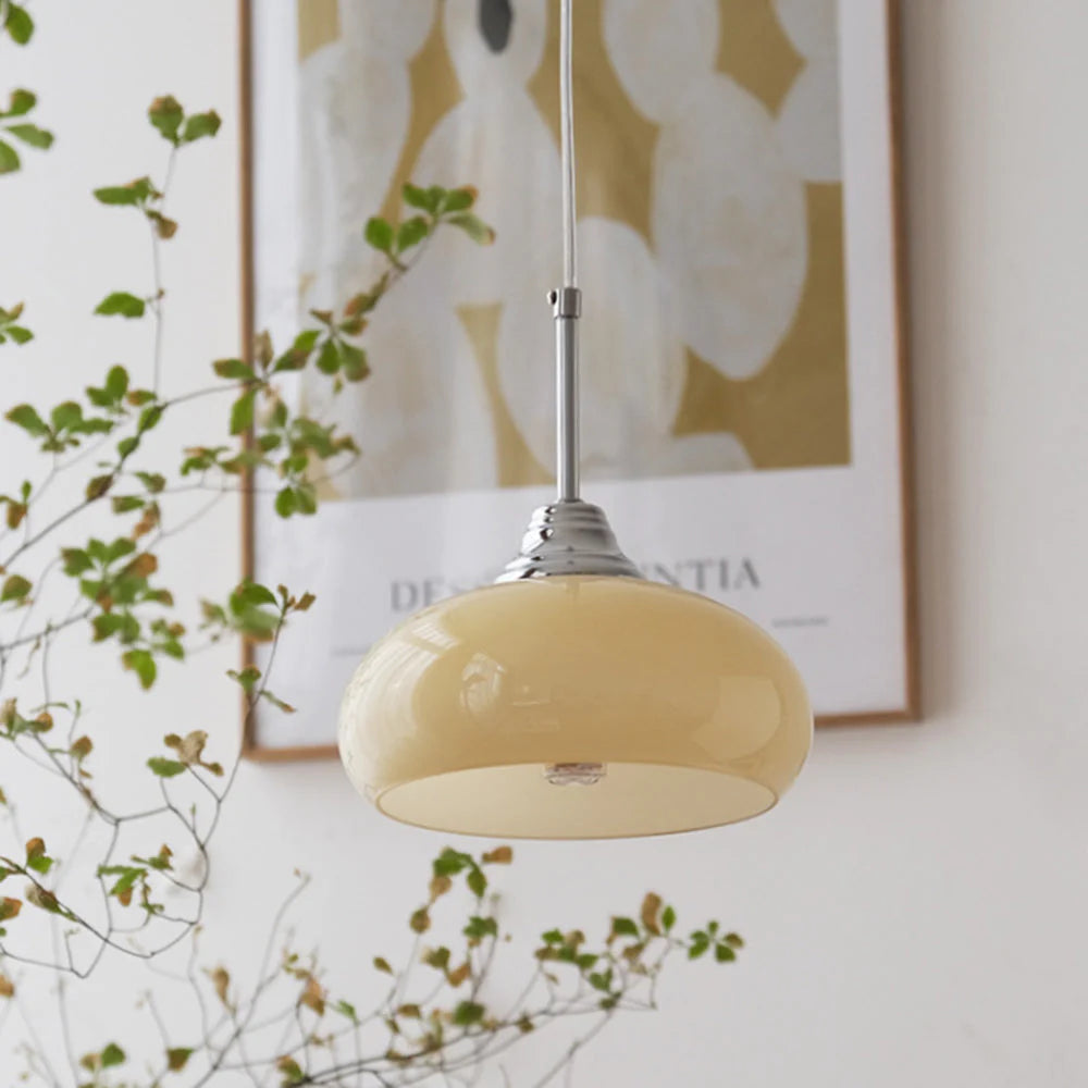 Valentina Simple Glass Metal Pendant Light Bedroom/Study - Letslighting