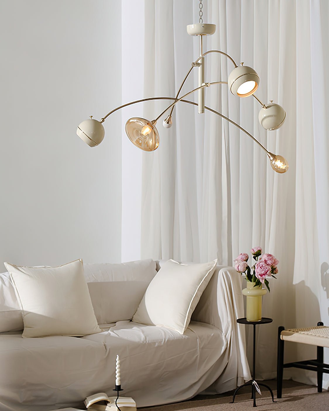 Lustra Chandelier Green Sci-Fi Elegant - Letslighting