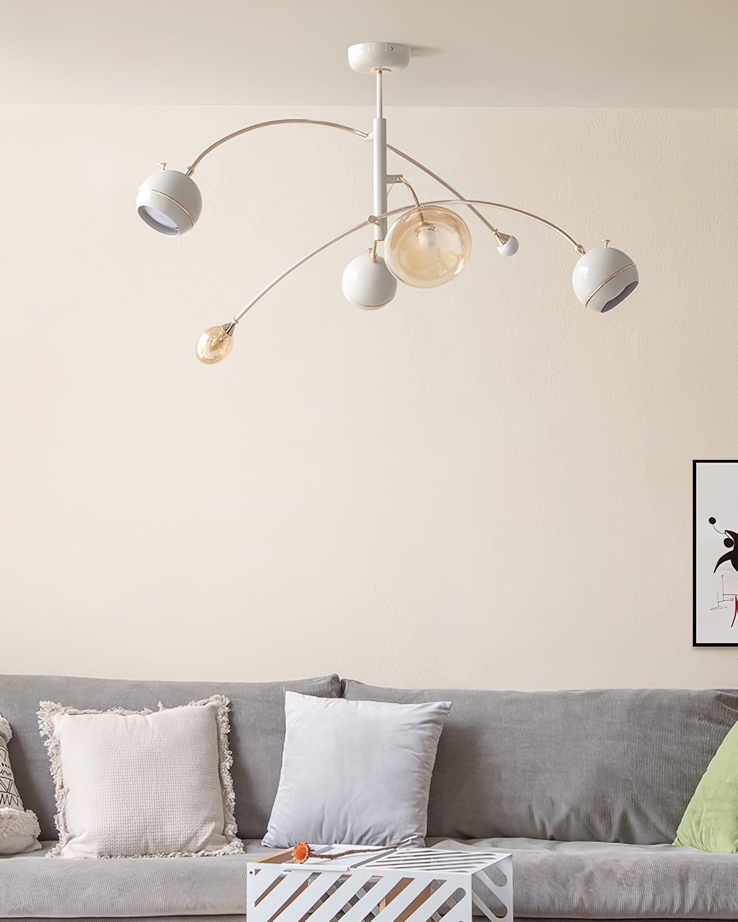Lustra Chandelier Green Sci-Fi Elegant - Letslighting