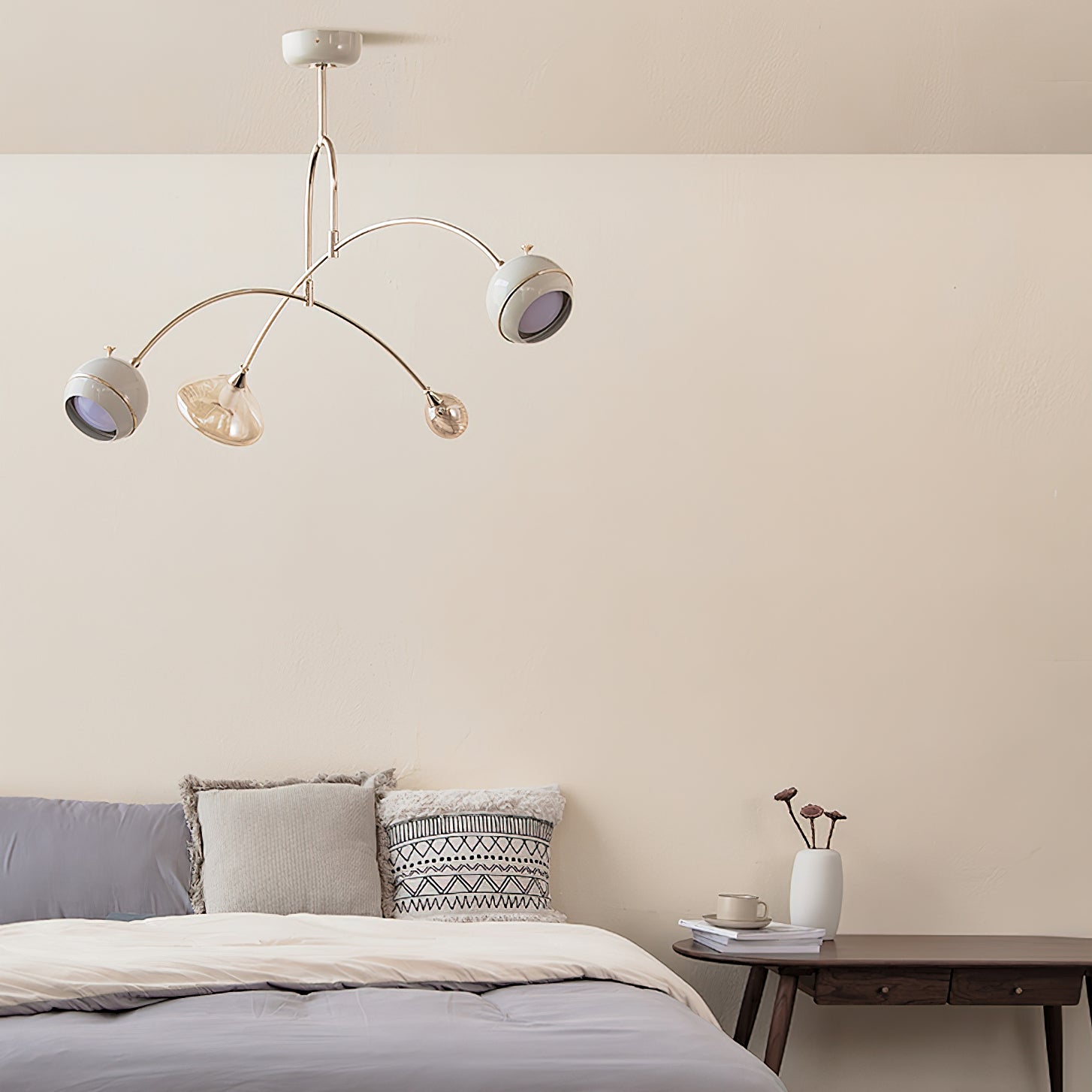 Lustra Chandelier Green Sci-Fi Elegant - Letslighting