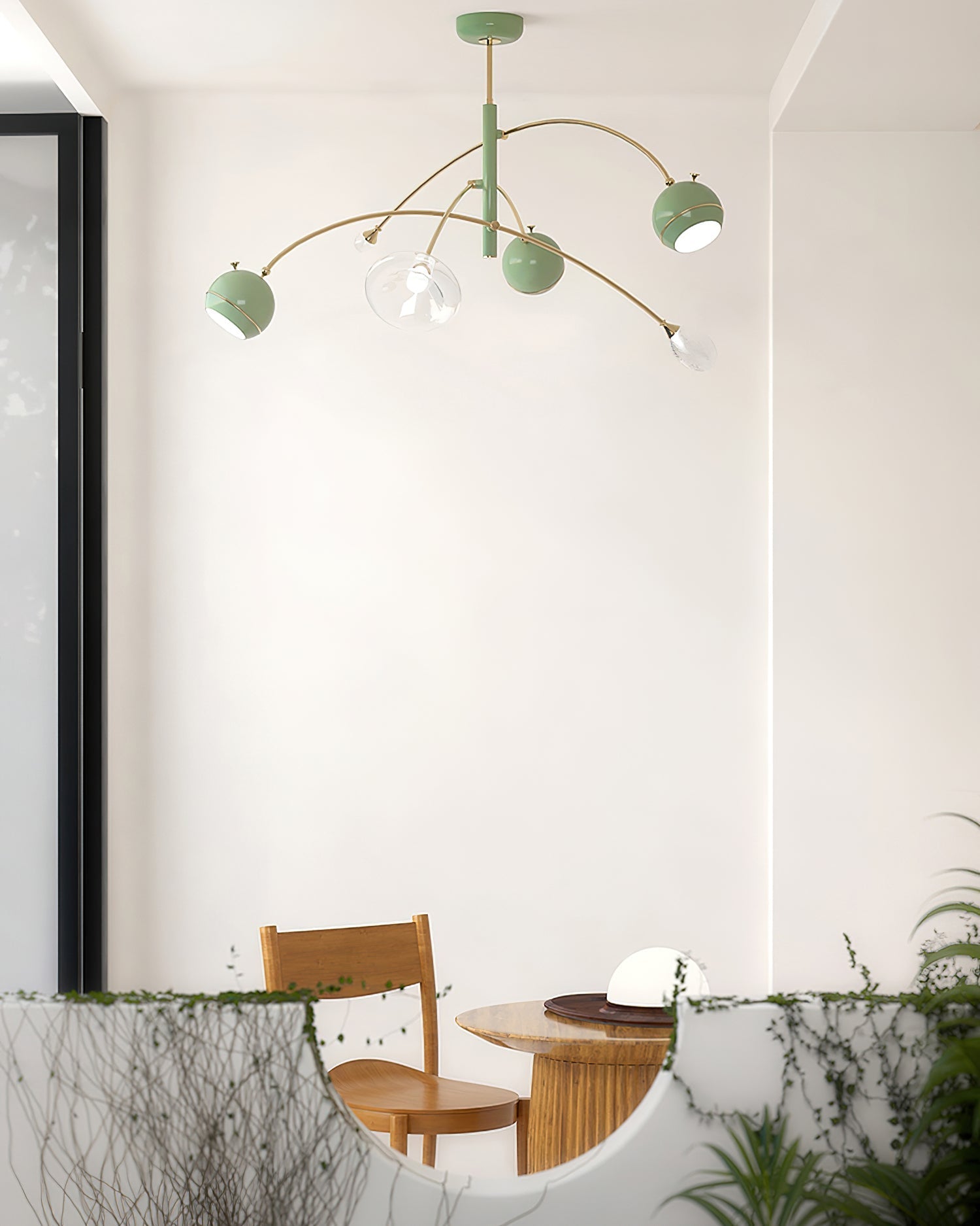 Lustra Chandelier Green Sci-Fi Elegant - Letslighting