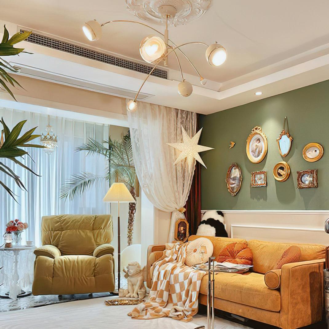 Lustra Chandelier Green Sci-Fi Elegant - Letslighting