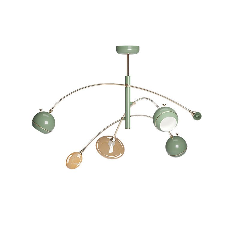 Lustra Chandelier Green Sci-Fi Elegant - Letslighting