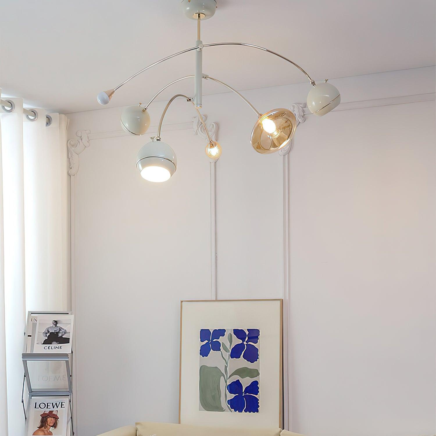 Lustra Chandelier Green Sci-Fi Elegant - Letslighting