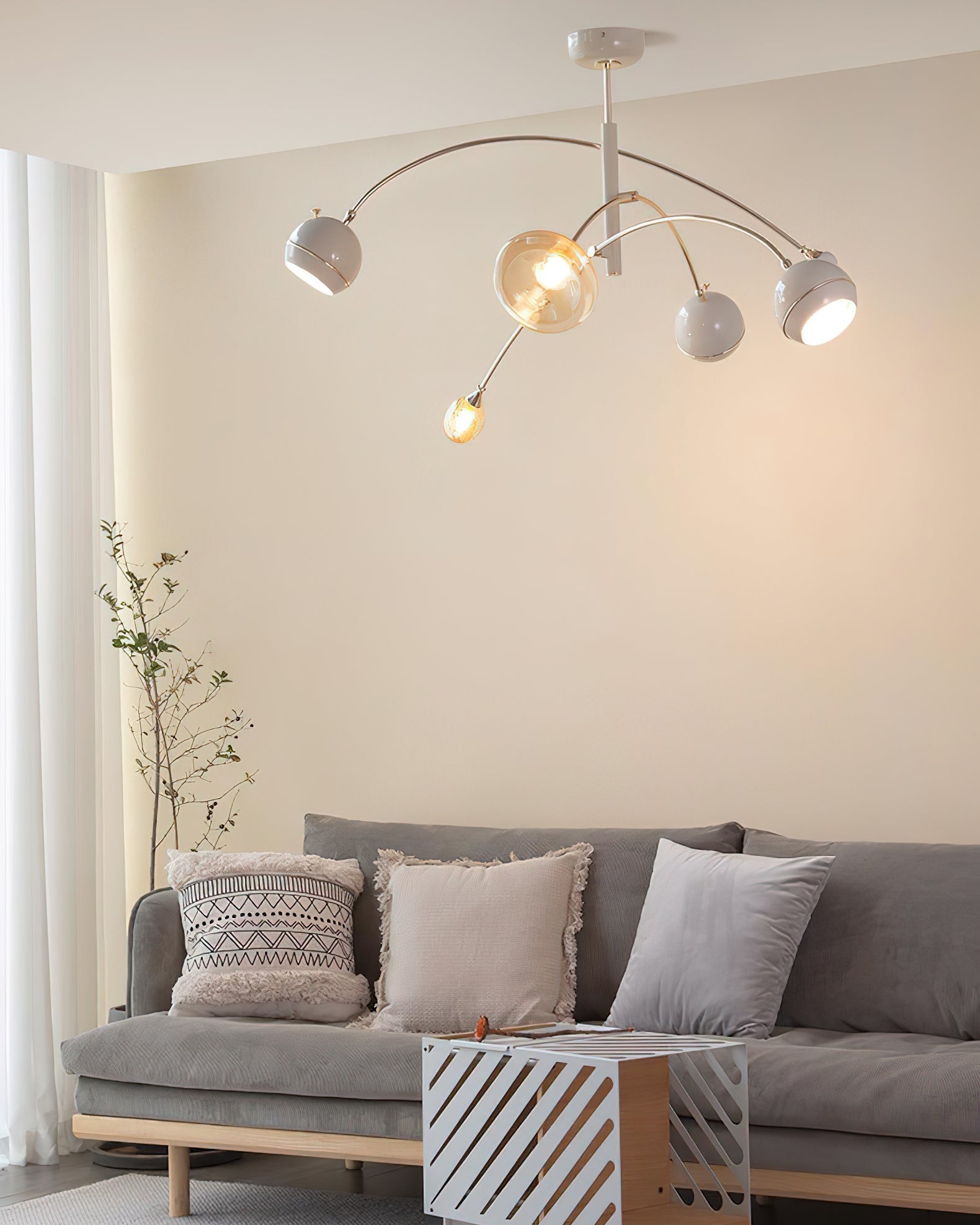 Lustra Chandelier Green Sci-Fi Elegant - Letslighting