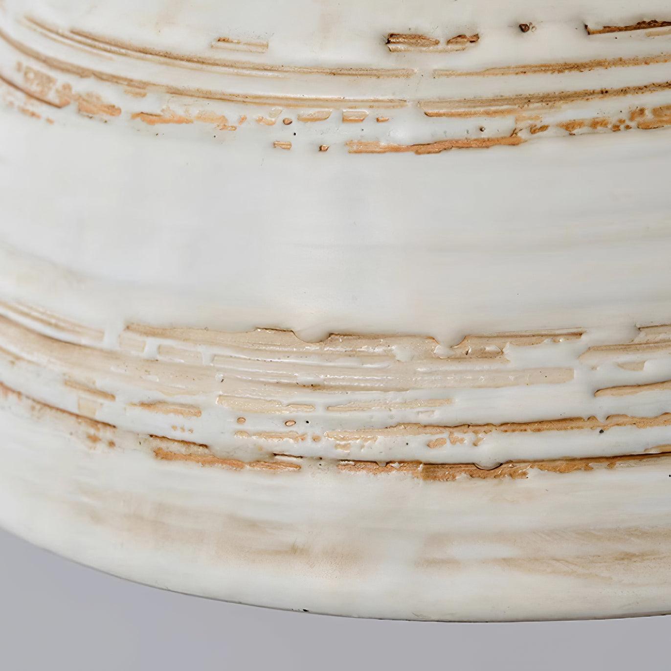 Pendant Lamp Textured Ceramic Shade Tapered Nordic Minimalist - Letslighting