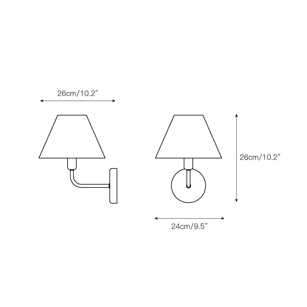 Cisoren Traditional Unique Brass Fabric Wall Lamp - Letslighting