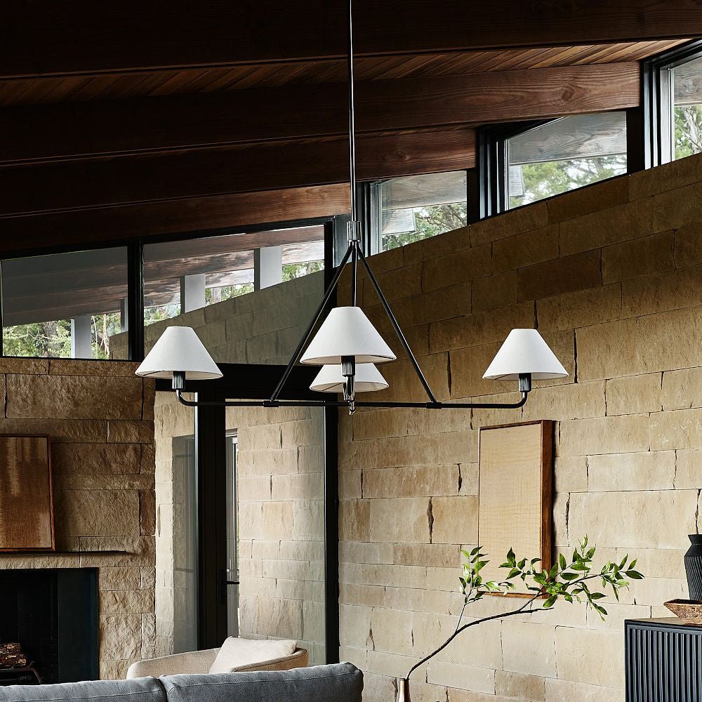 Aurora Chandelier Cone Shade Minimalist - Letslighting