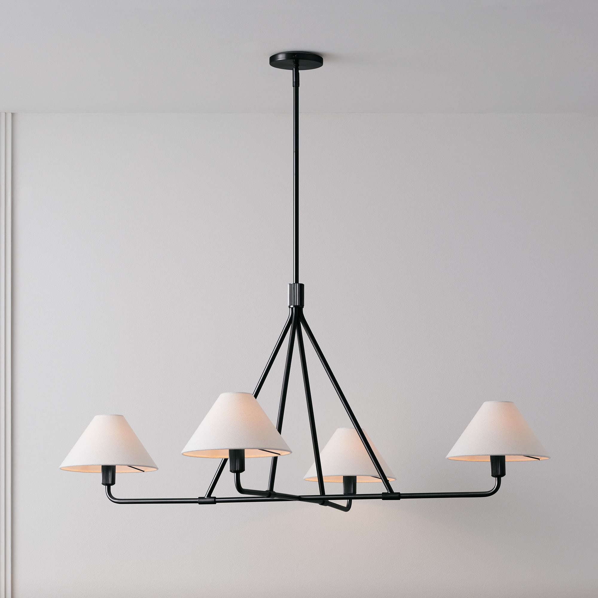 Aurora Chandelier Cone Shade Minimalist - Letslighting