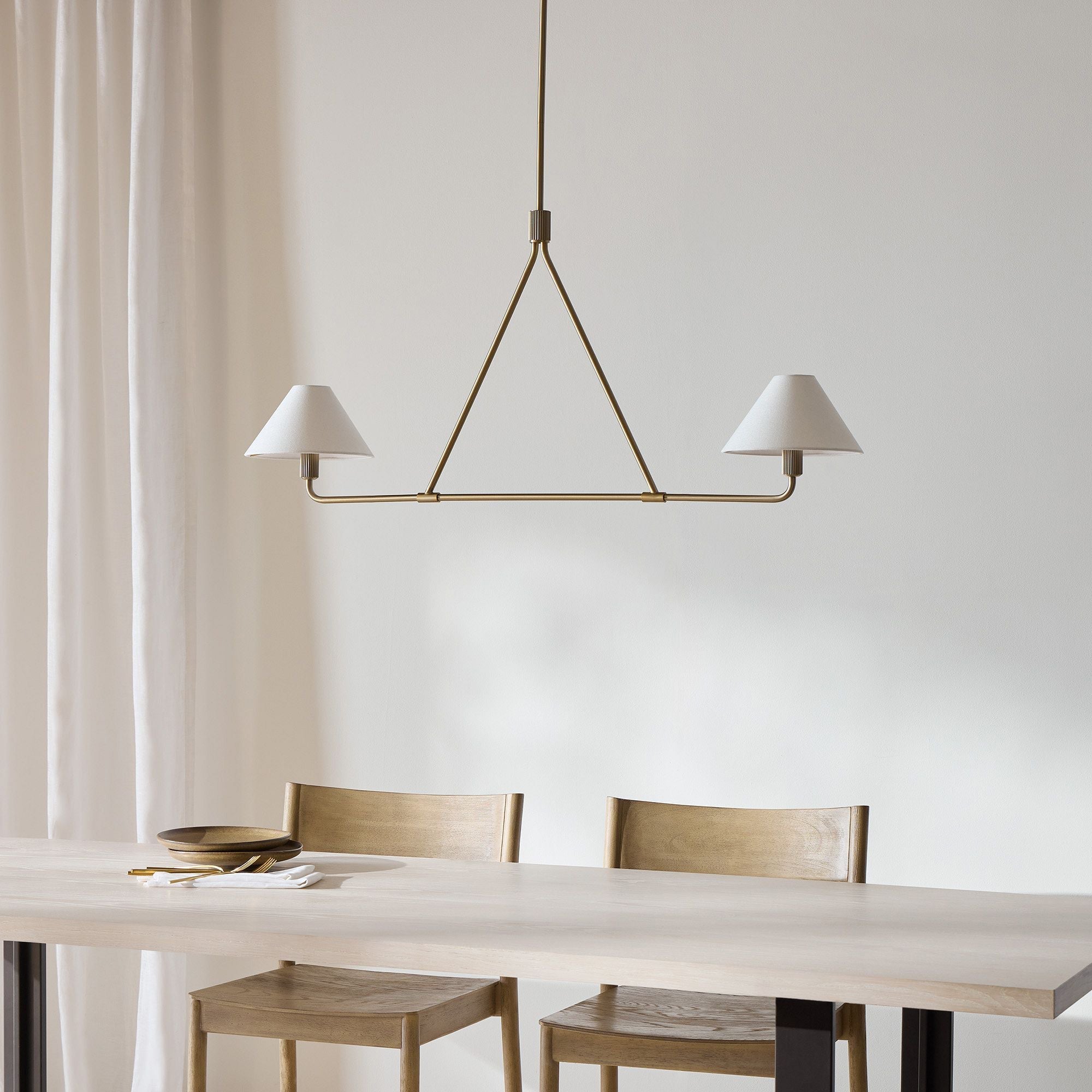 Aurora Chandelier Cone Shade Minimalist - Letslighting
