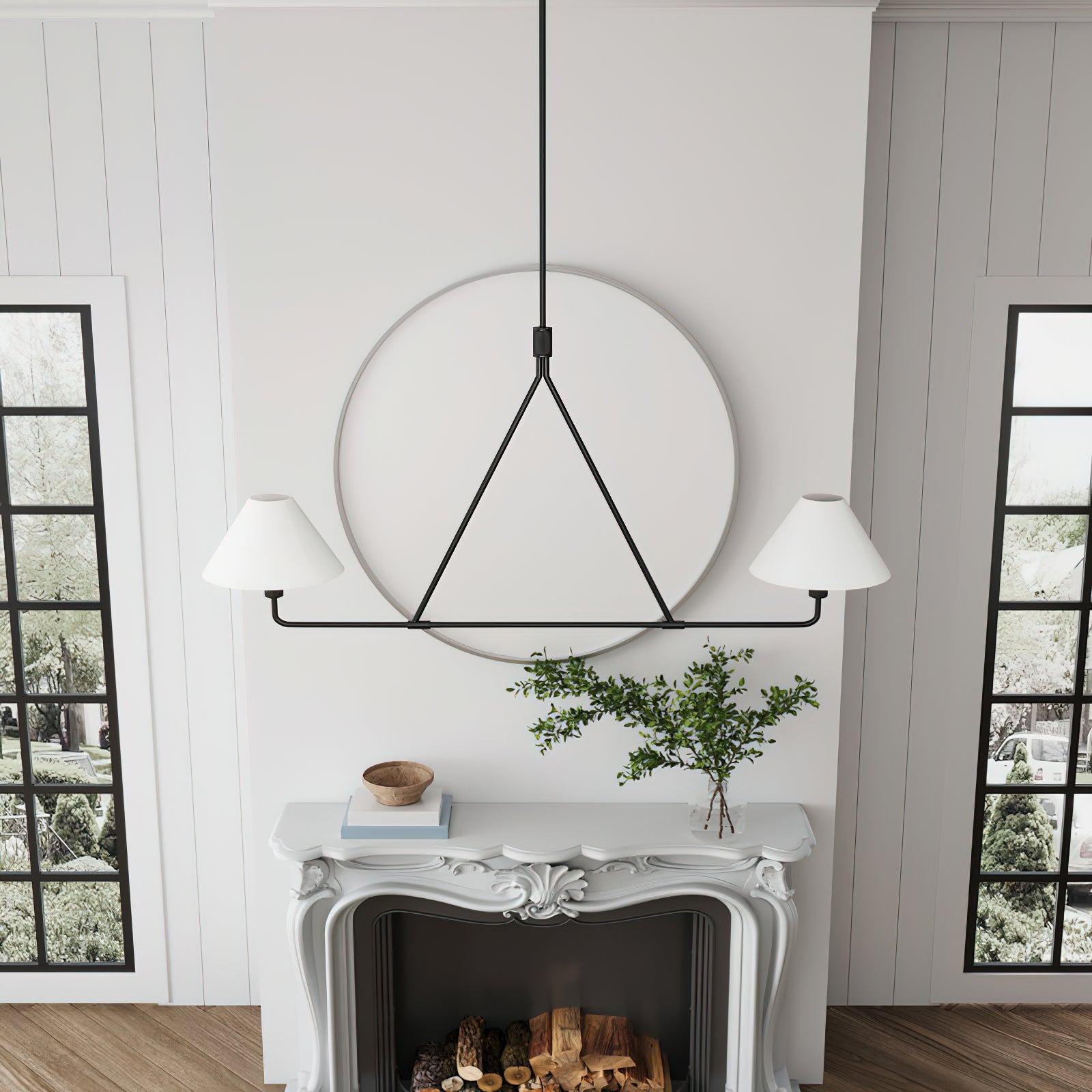 Aurora Chandelier Cone Shade Minimalist - Letslighting