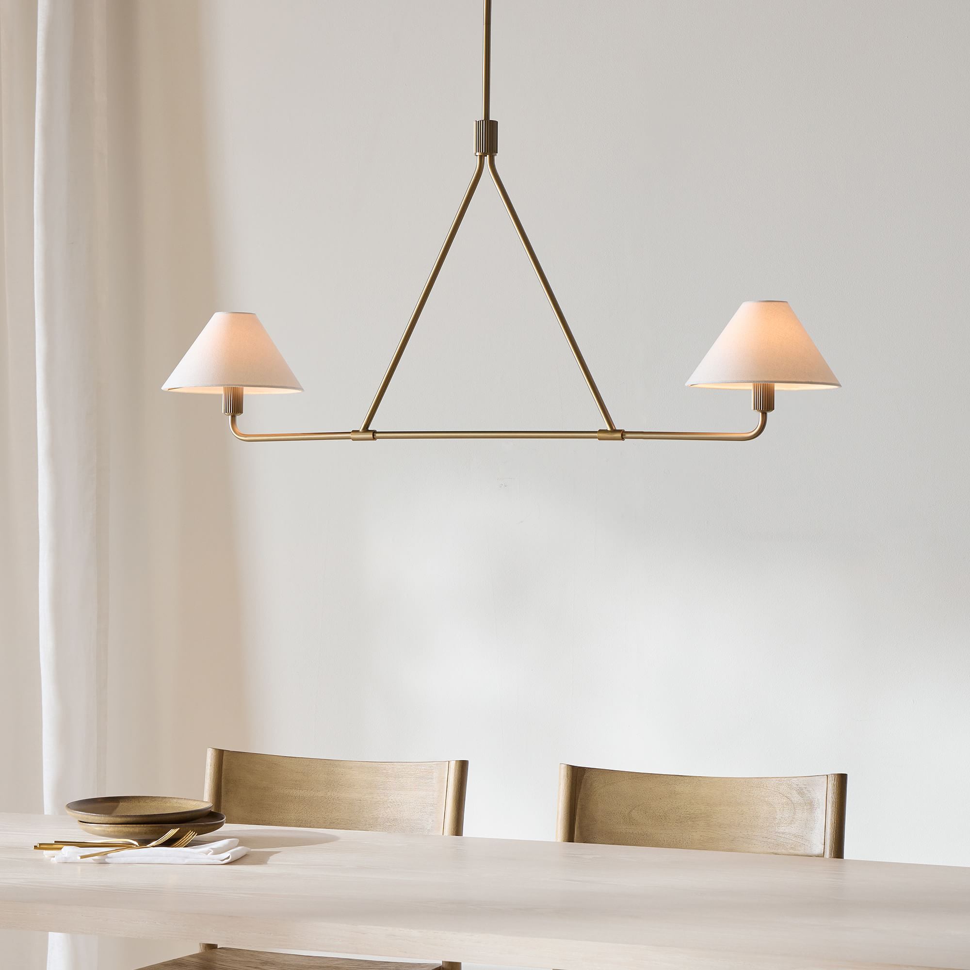 Aurora Chandelier Cone Shade Minimalist - Letslighting