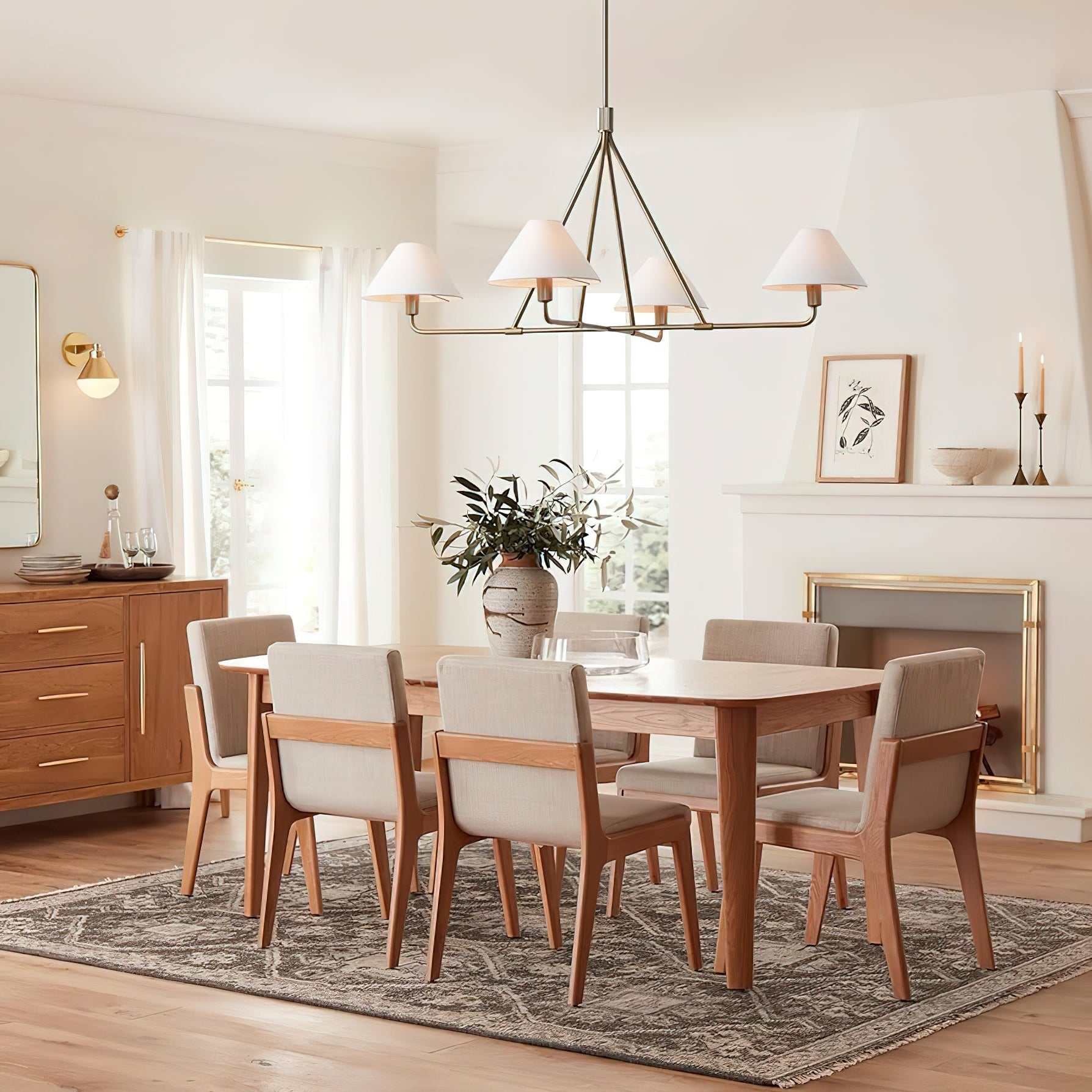 Ornuvyh Vintage Industrial Fabric Chandelier - Letslighting