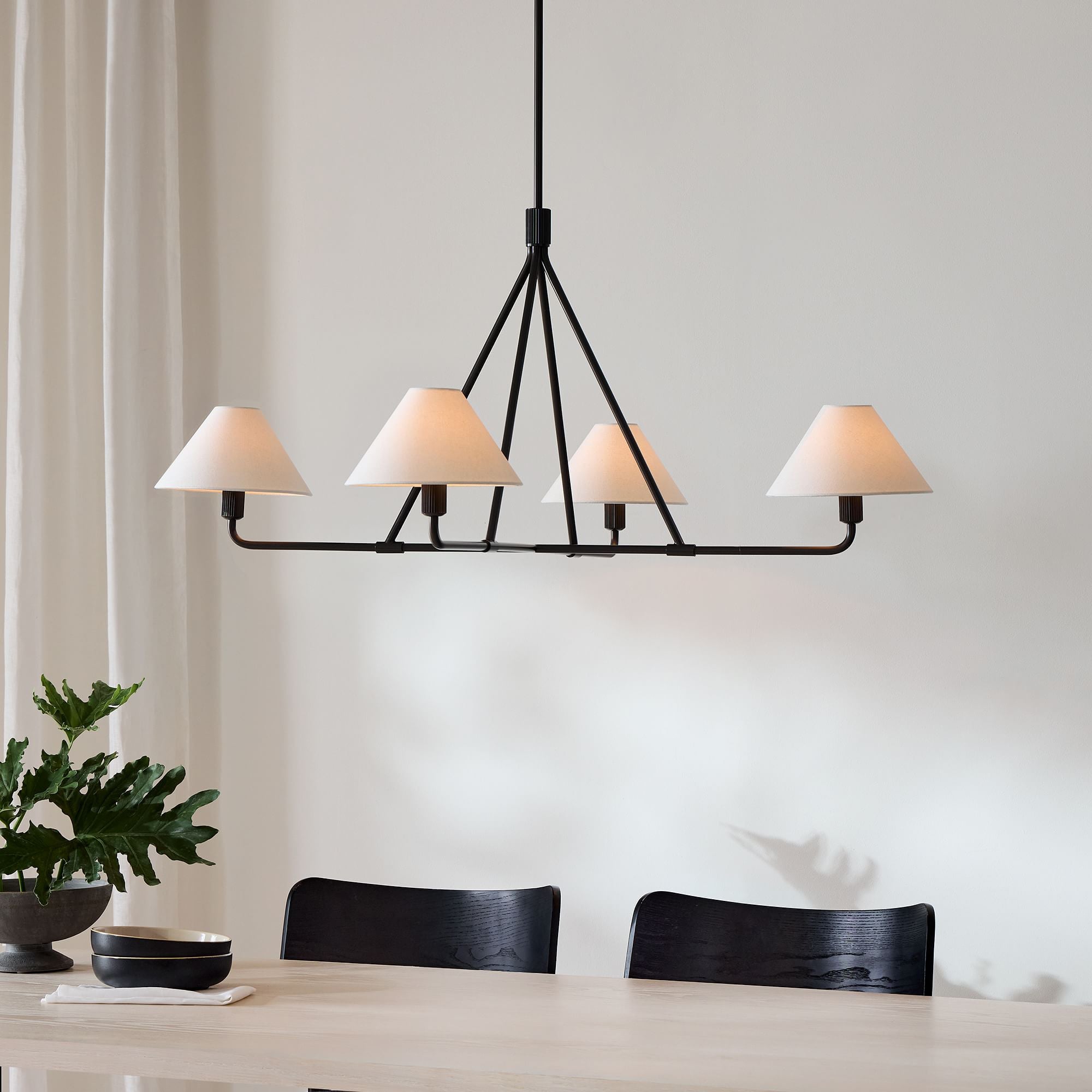 Aurora Chandelier Cone Shade Minimalist - Letslighting
