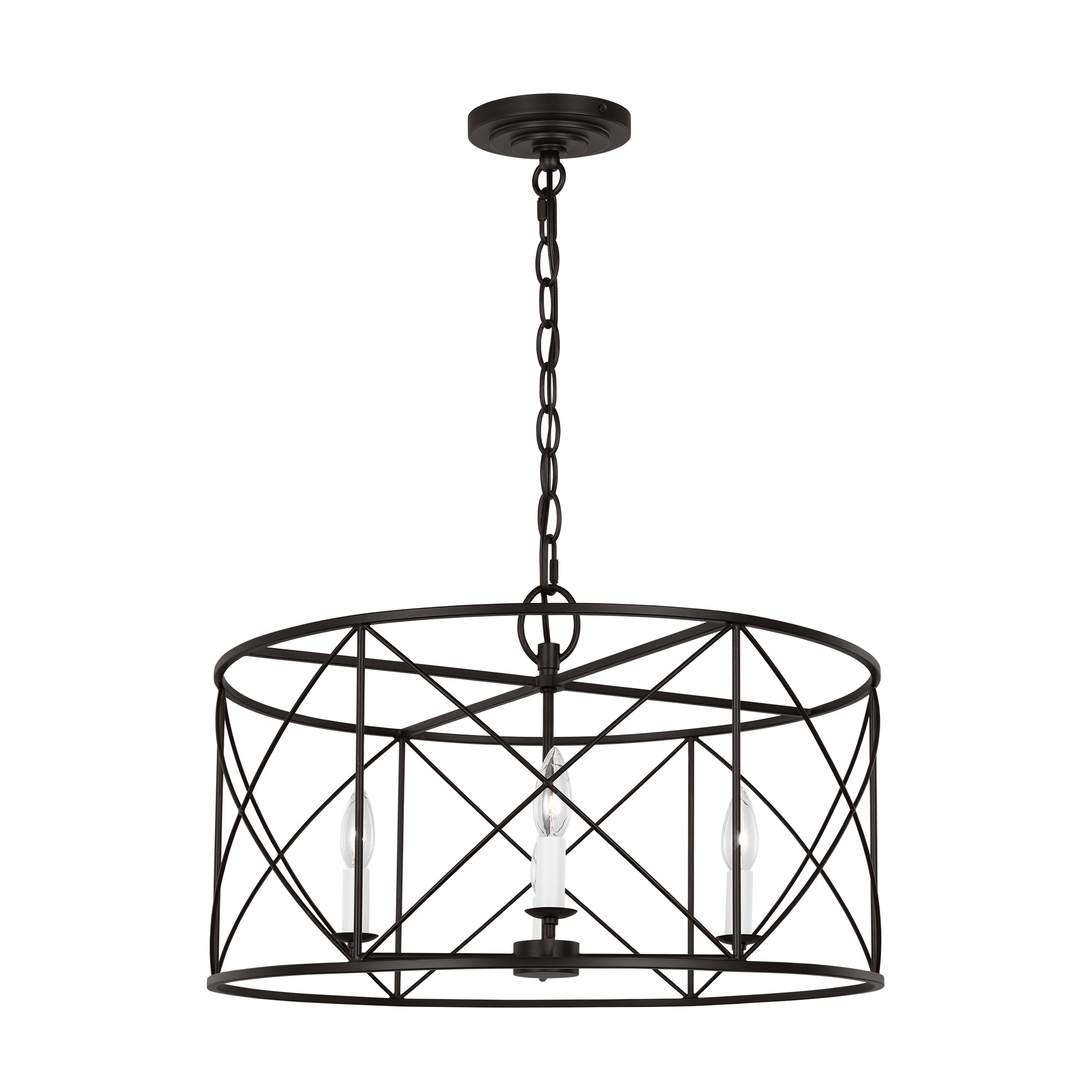 Waegnuvyu Modern Minimalist Vintage Industrial Lantern Chandelier - Letslighting