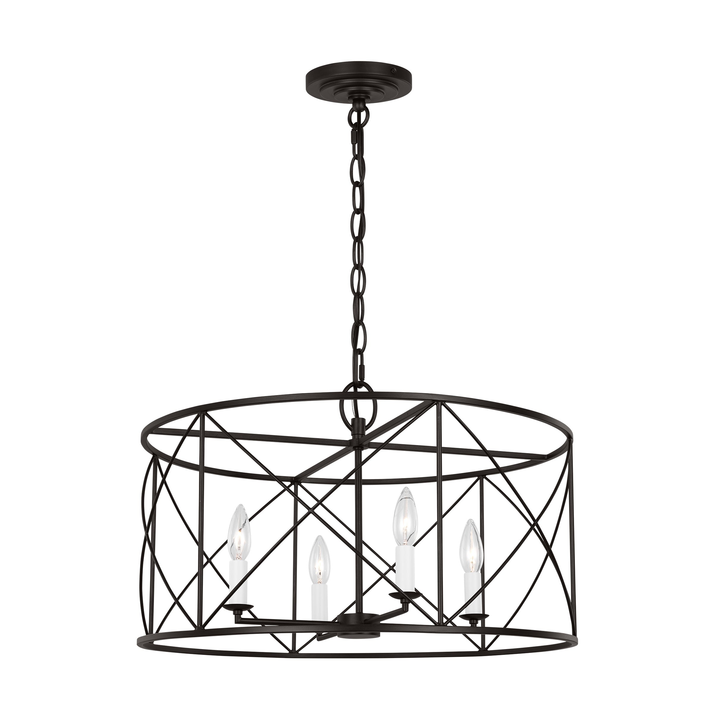 Waegnuvyu Modern Minimalist Vintage Industrial Lantern Chandelier - Letslighting
