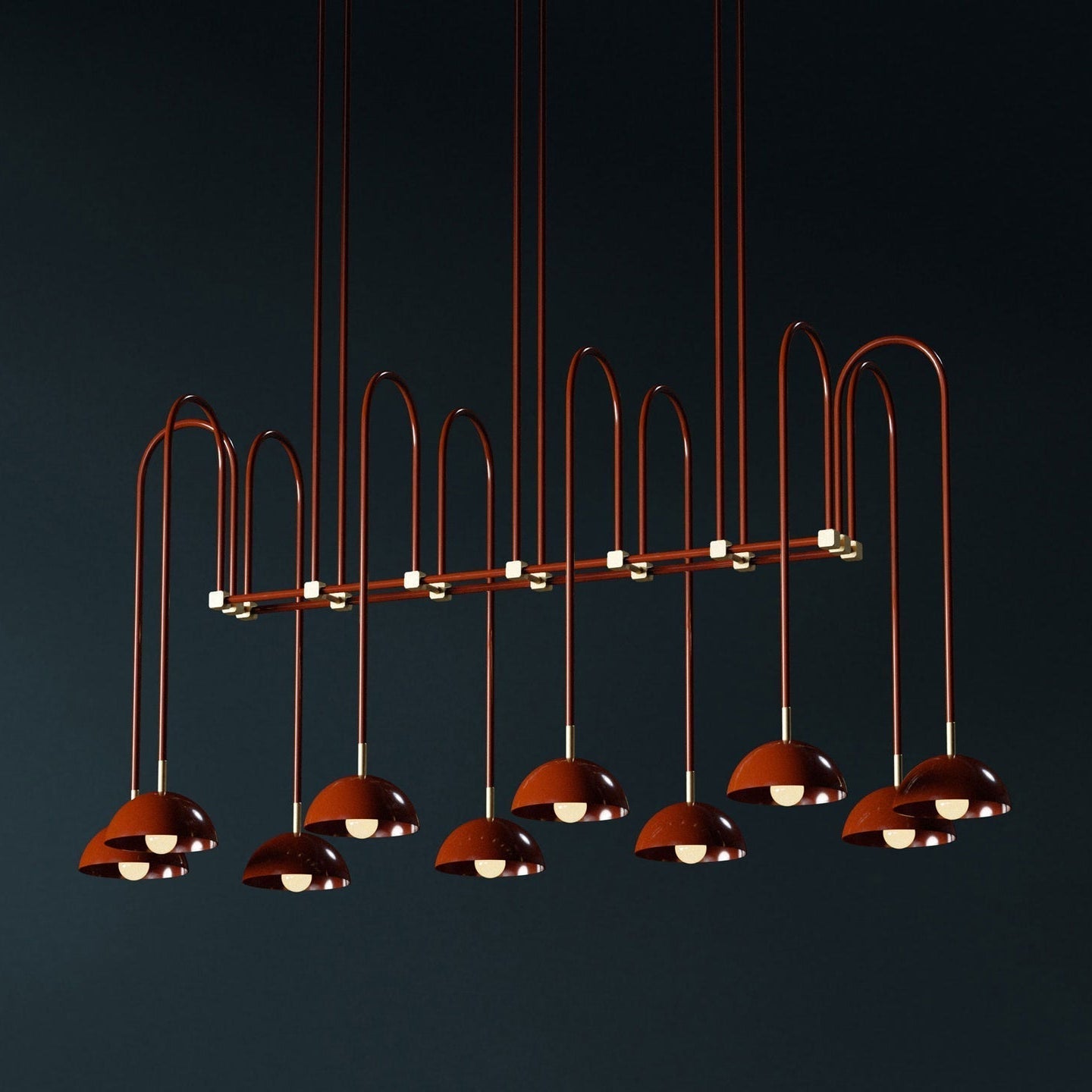 Blikuvyh Vintage Industrial Atelier Brass Chandelier - Letslighting