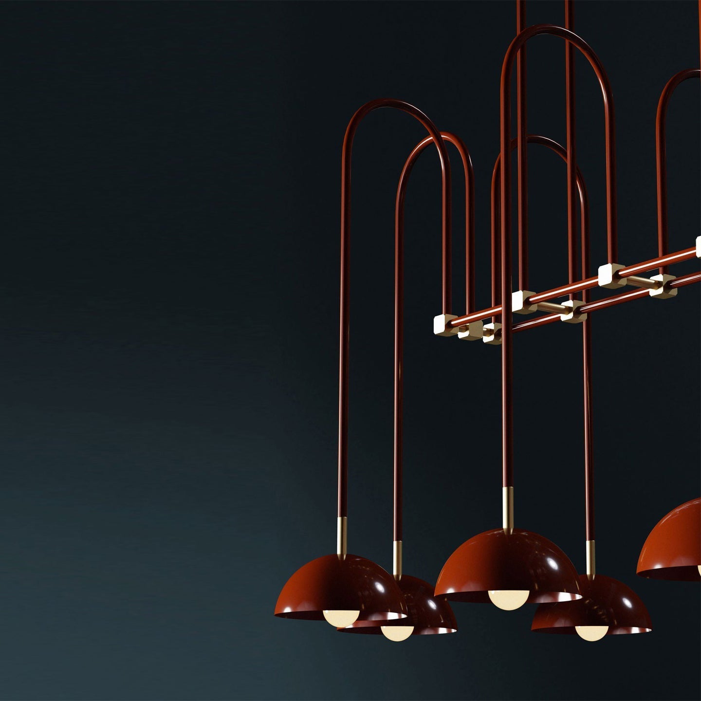 Blikuvyh Vintage Industrial Atelier Brass Chandelier - Letslighting