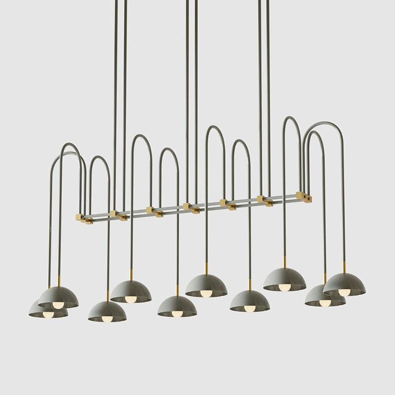 Blikuvyh Vintage Industrial Atelier Brass Chandelier - Letslighting