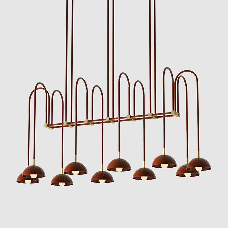 Blikuvyh Vintage Industrial Atelier Brass Chandelier - Letslighting