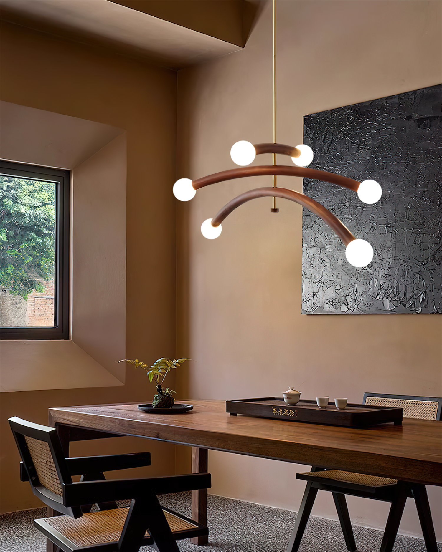 Aurevia Arc Globe Chandelier - Letslighting