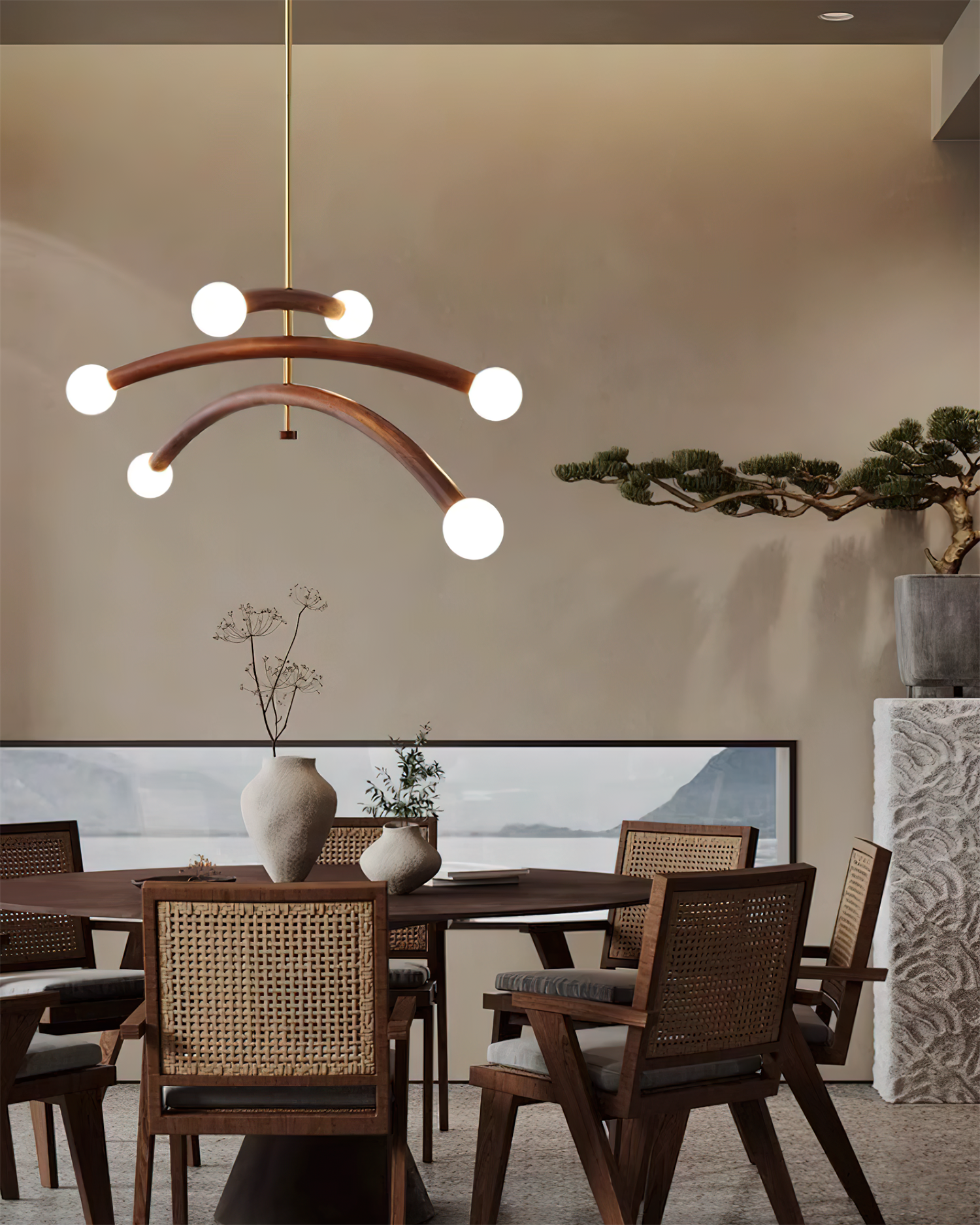 Aurevia Arc Globe Chandelier - Letslighting