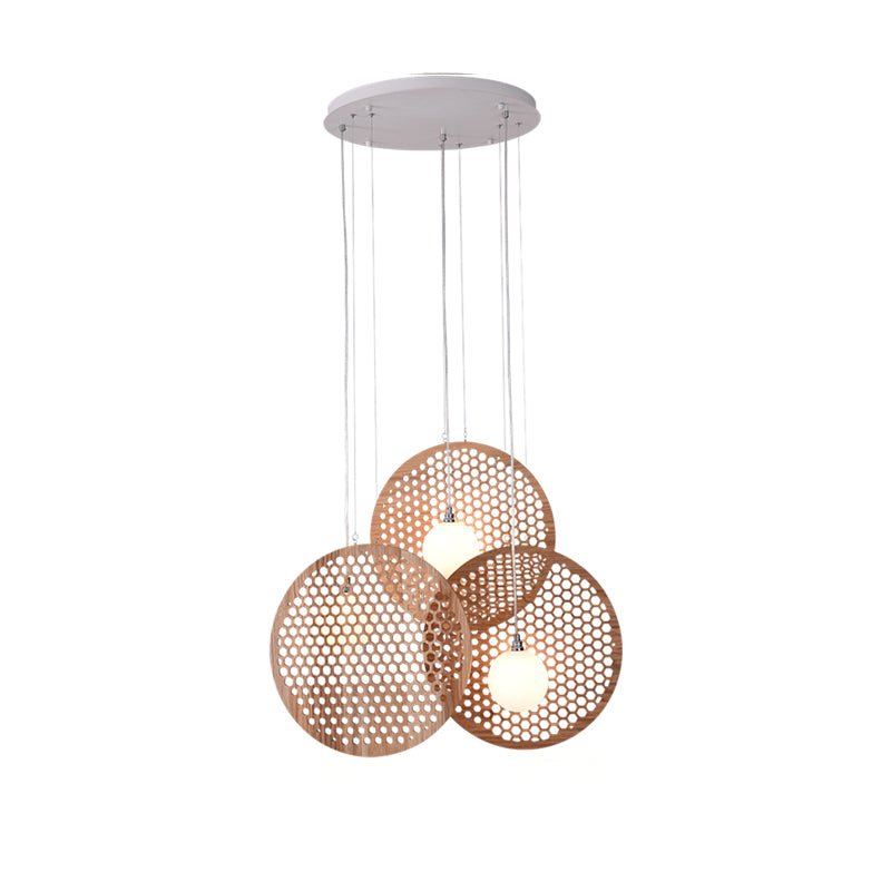 Aurora Chandelier Wooden Plate - Letslighting