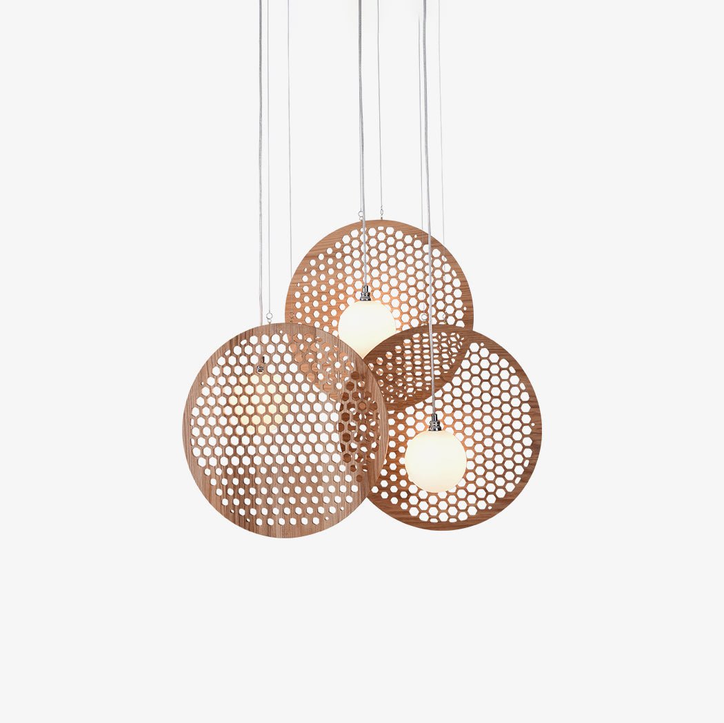 Aurora Chandelier Wooden Plate - Letslighting