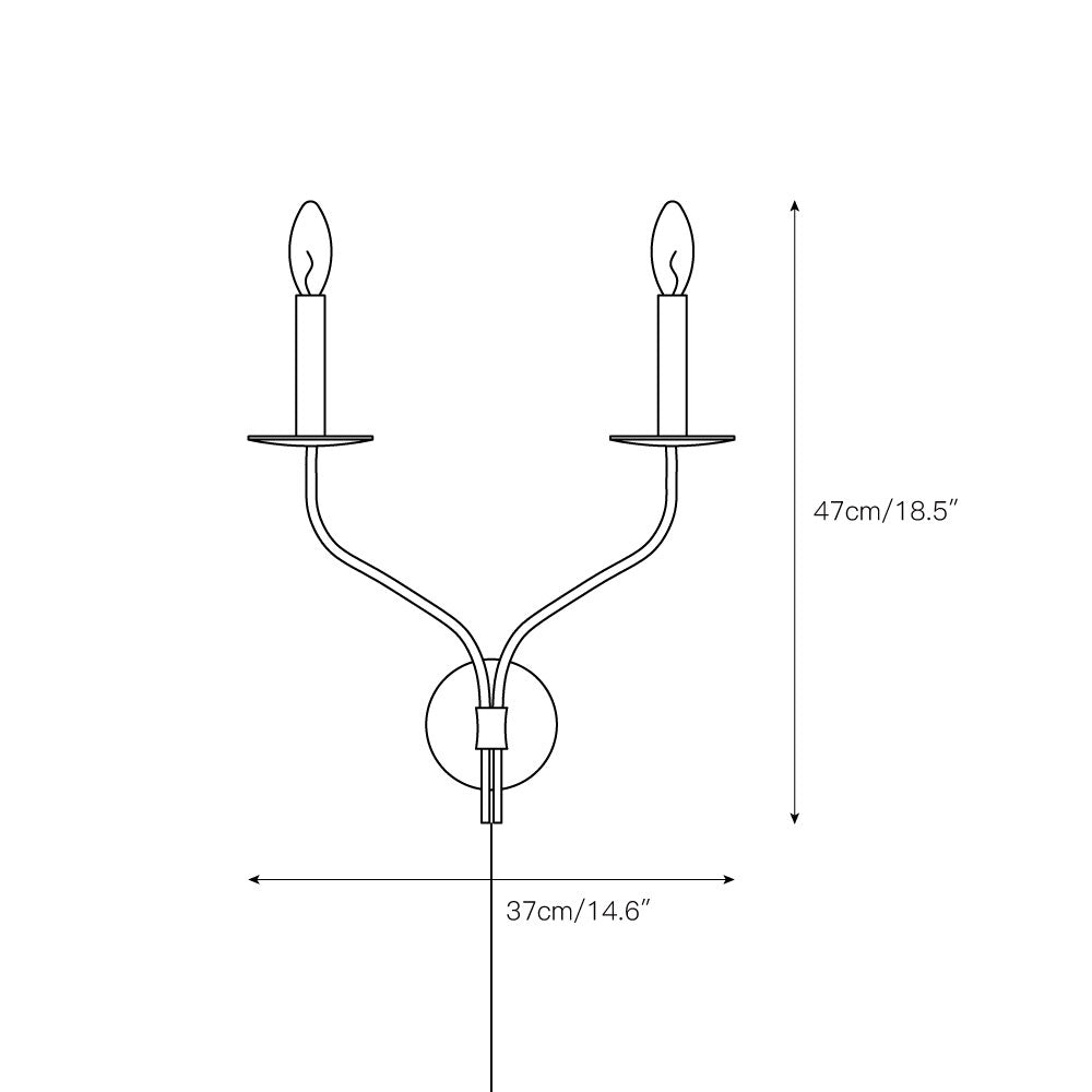 Zoruvyu Modern Minimalist Plug-in Brass Wall Lamp - Letslighting