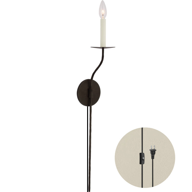 Zoruvyu Modern Minimalist Plug-in Brass Wall Lamp - Letslighting