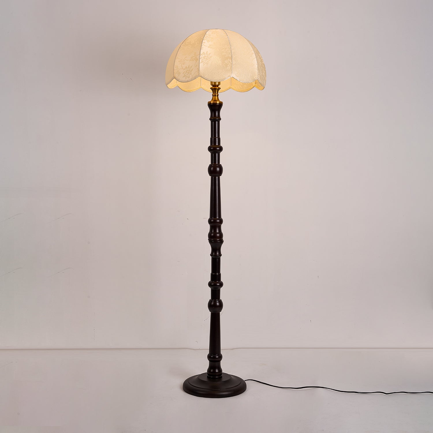 Maverick Vintage Wood Floor Light - Letslighting