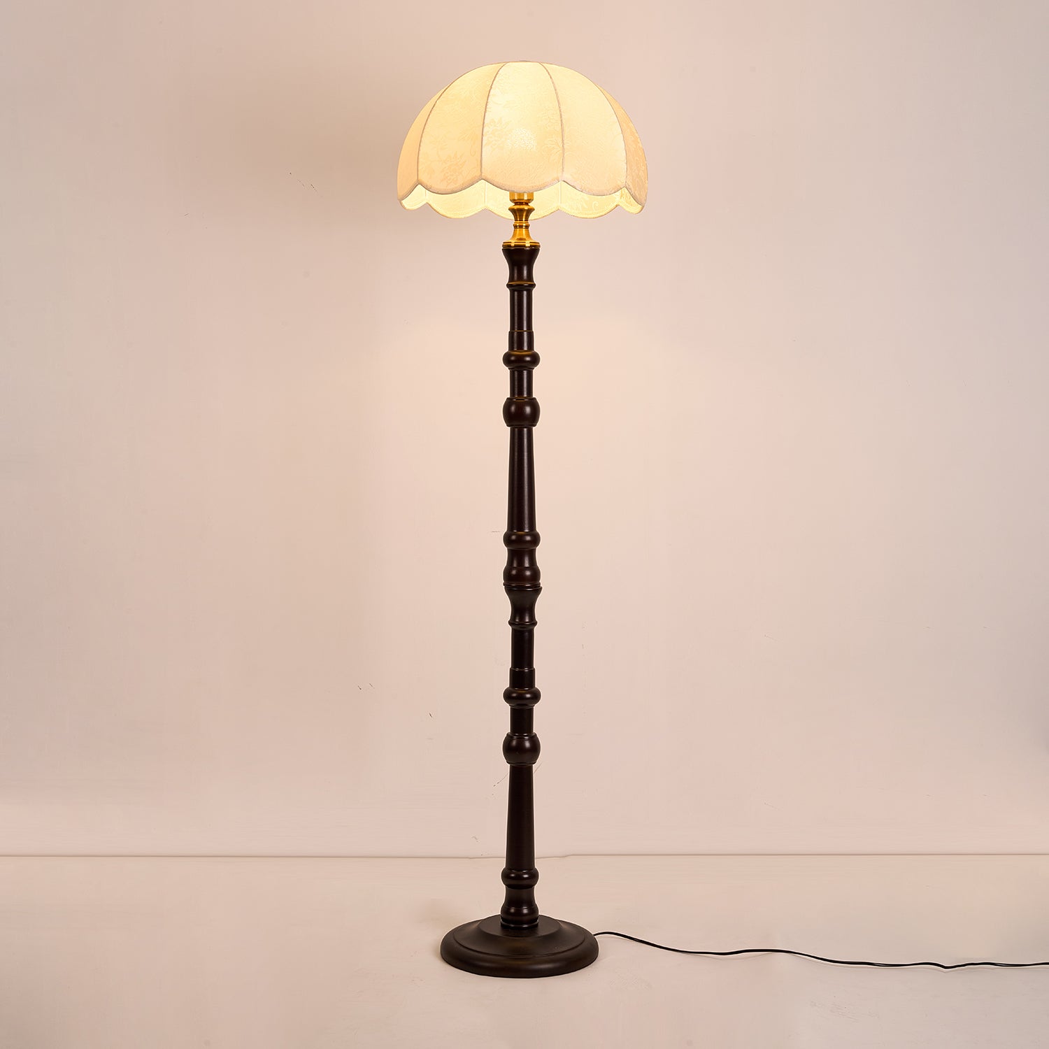Maverick Vintage Wood Floor Light - Letslighting