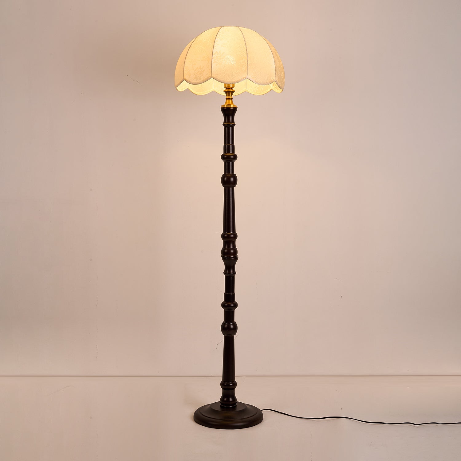 Maverick Vintage Wood Floor Light - Letslighting