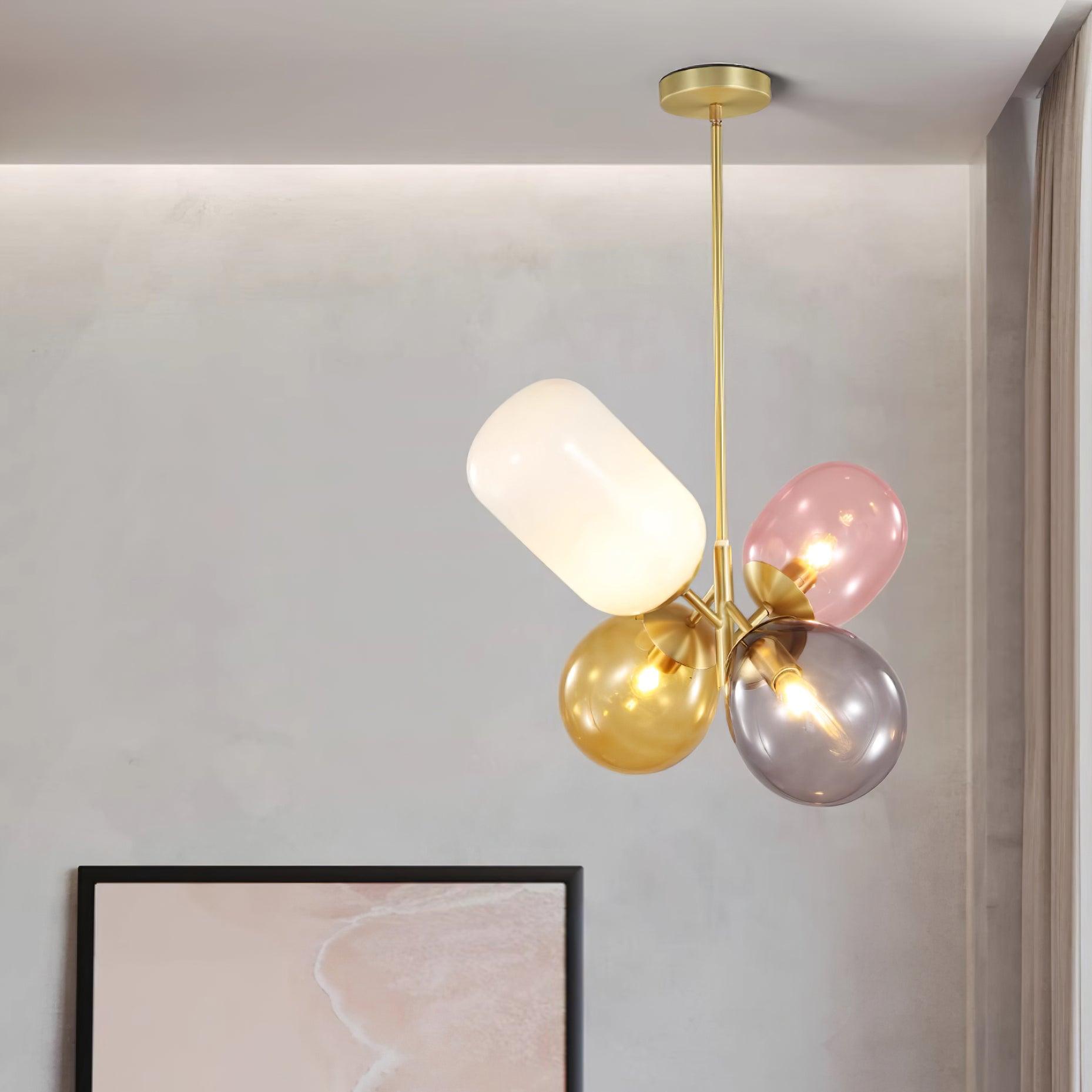 Bella Bubble Pendant Lamp Multicolor Orb Playful - Letslighting