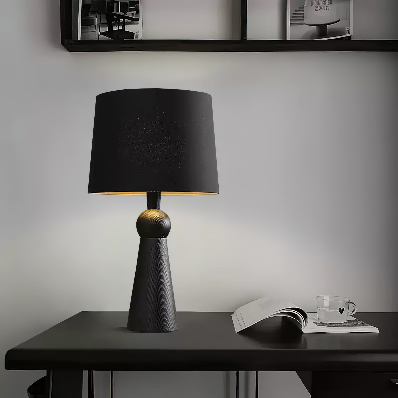 Lioria Wood Fabric Table Lamp - Letslighting
