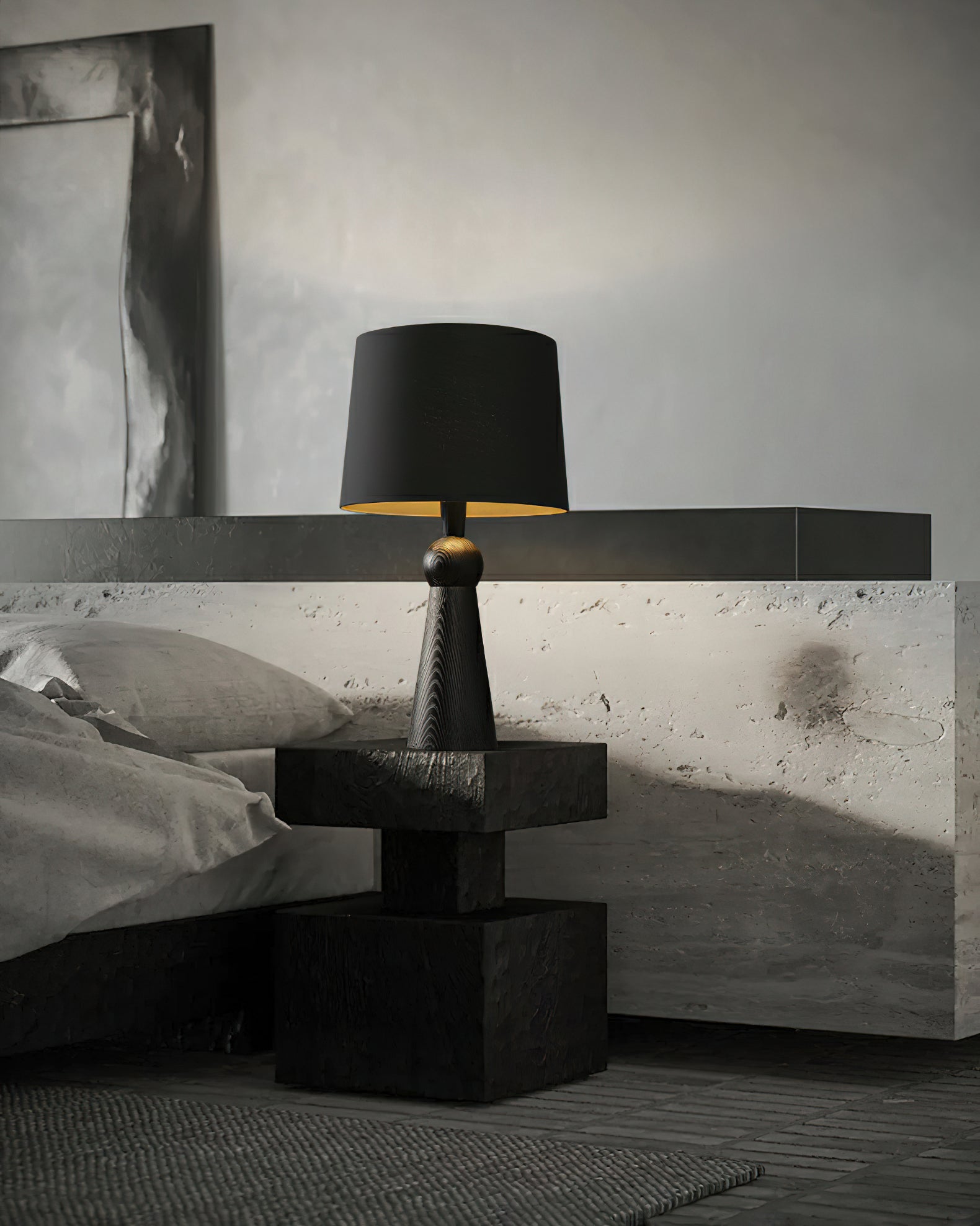 Lioria Wood Fabric Table Lamp - Letslighting