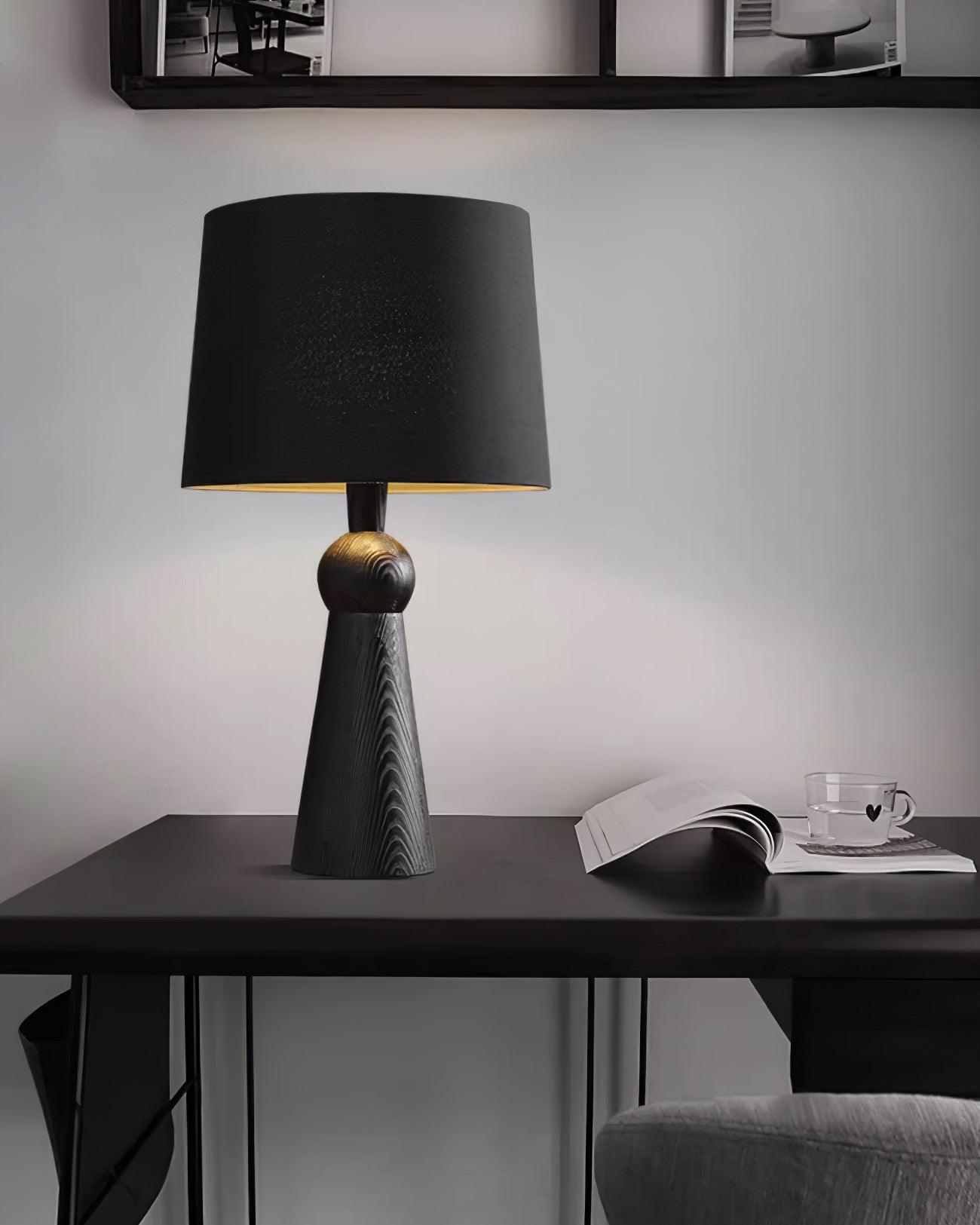 Lioria Wood Fabric Table Lamp - Letslighting