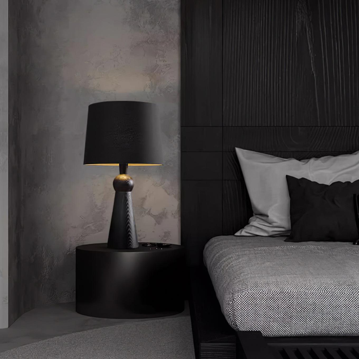 Lioria Wood Fabric Table Lamp - Letslighting