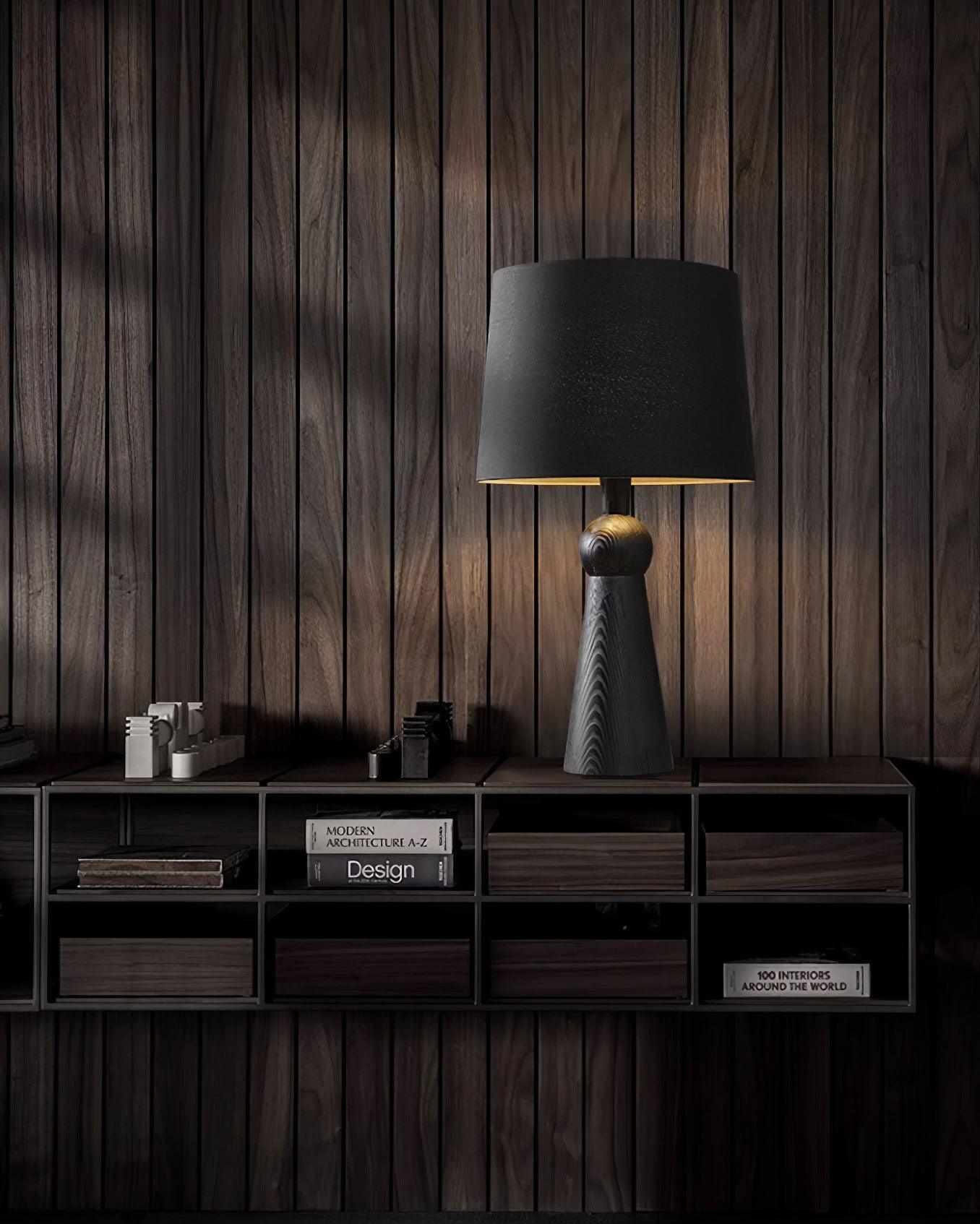 Lioria Wood Fabric Table Lamp - Letslighting