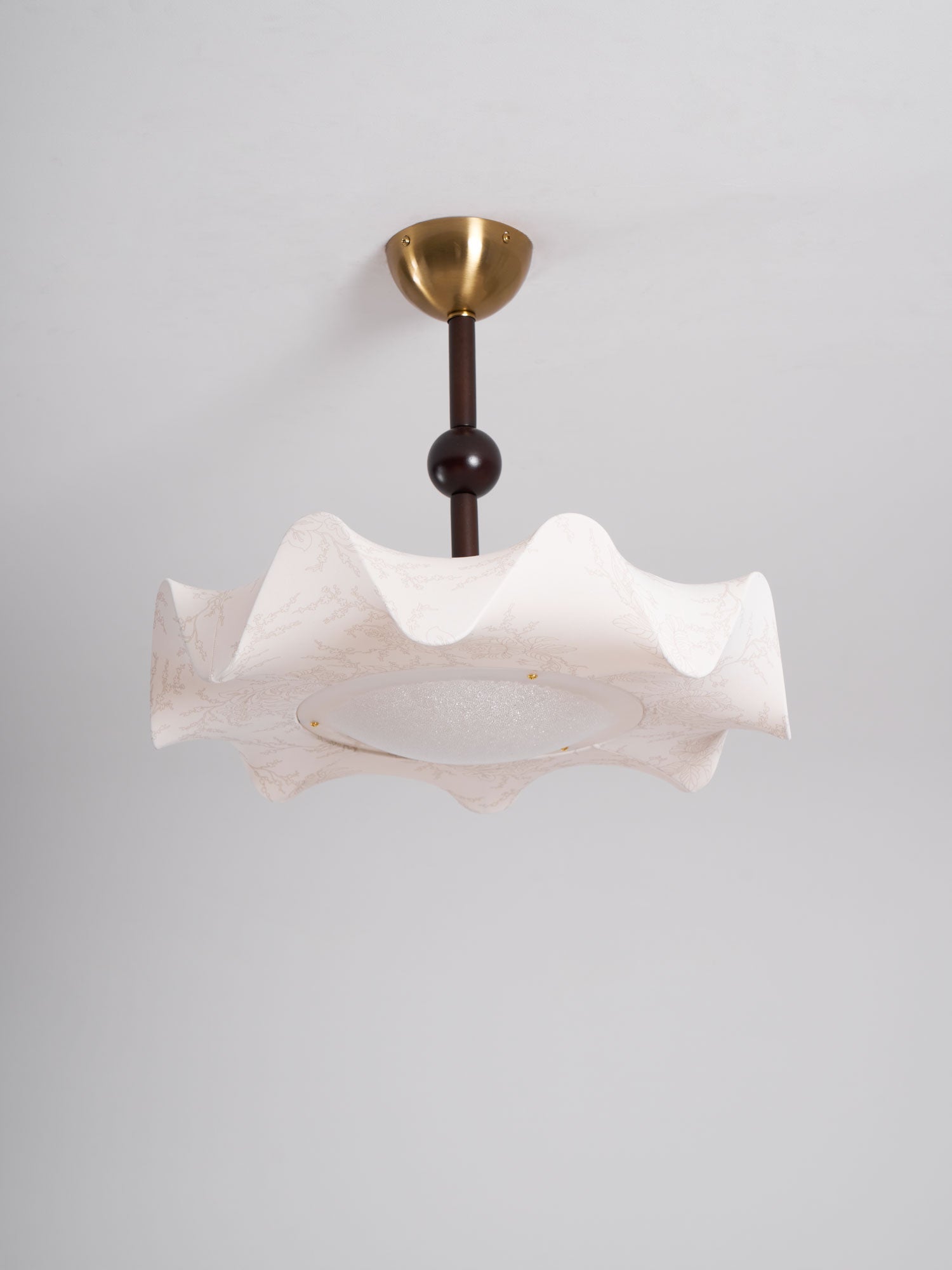 Avlorus Traditional Premium Elegance Wood Fabric Ceiling Light - Letslighting