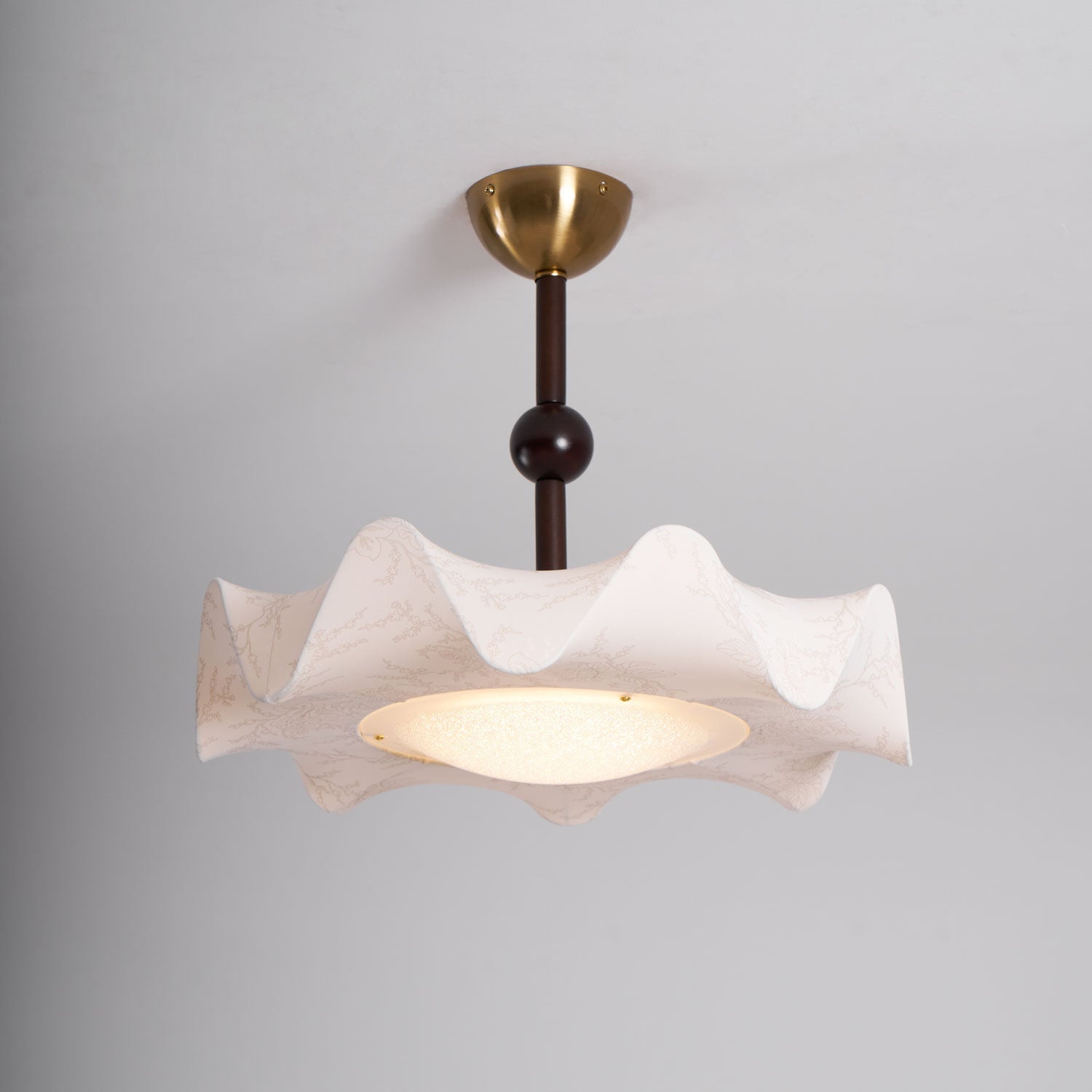 Avlorus Traditional Premium Elegance Wood Fabric Ceiling Light - Letslighting