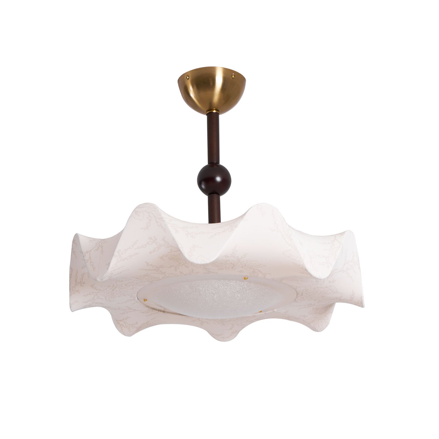 Avlorus Traditional Premium Elegance Wood Fabric Ceiling Light - Letslighting